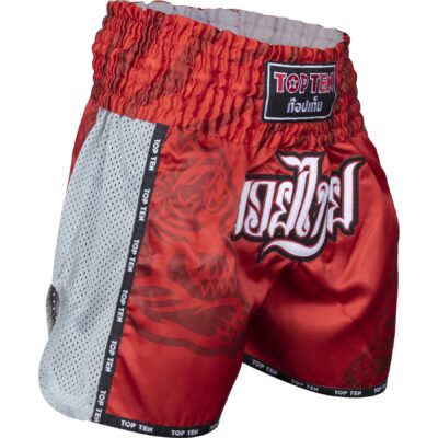 TOP TEN Thaiboks-broekje - Patchara IFMA - Rood