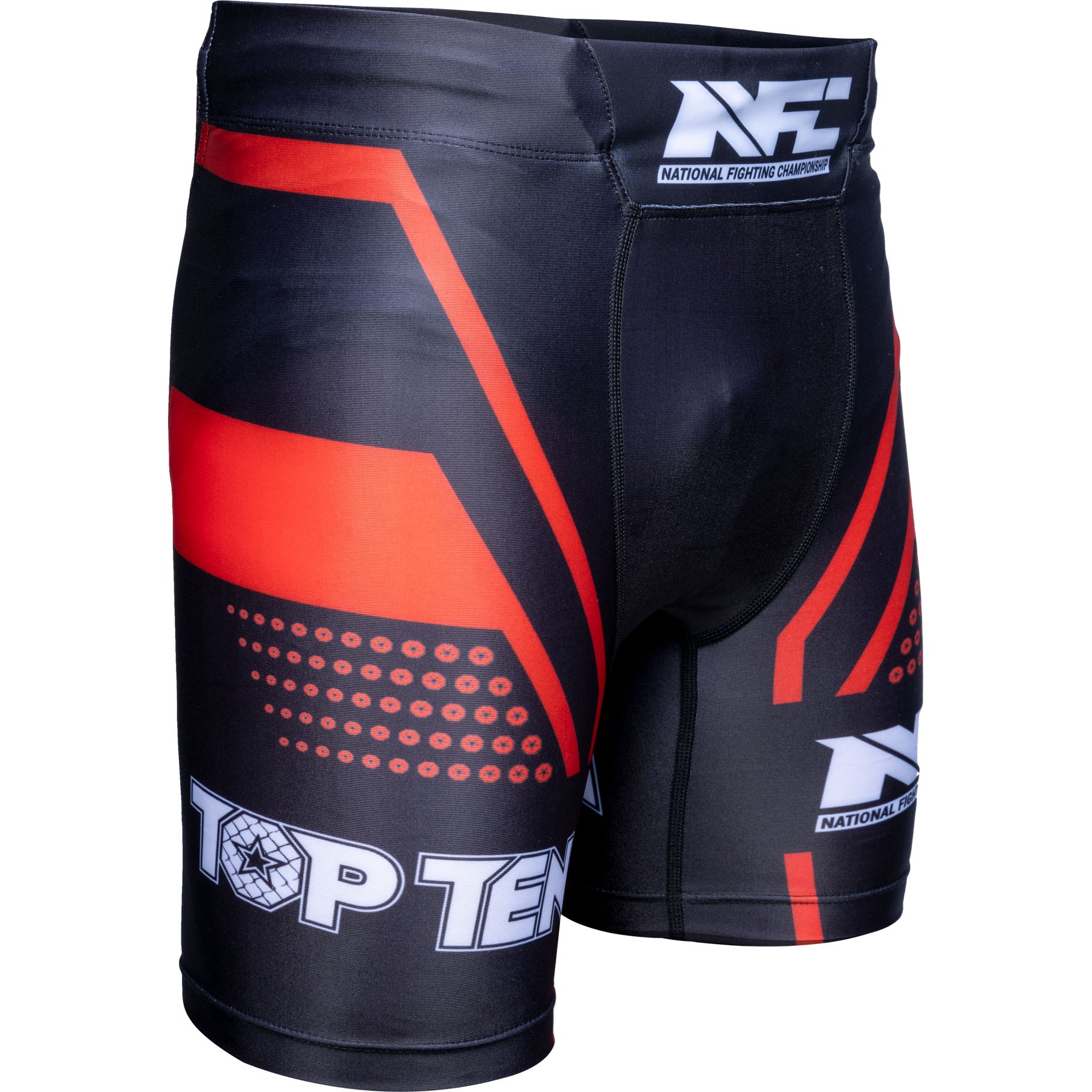 TOP TEN MMA MMA broekjes - NFC - Zwart / Rood