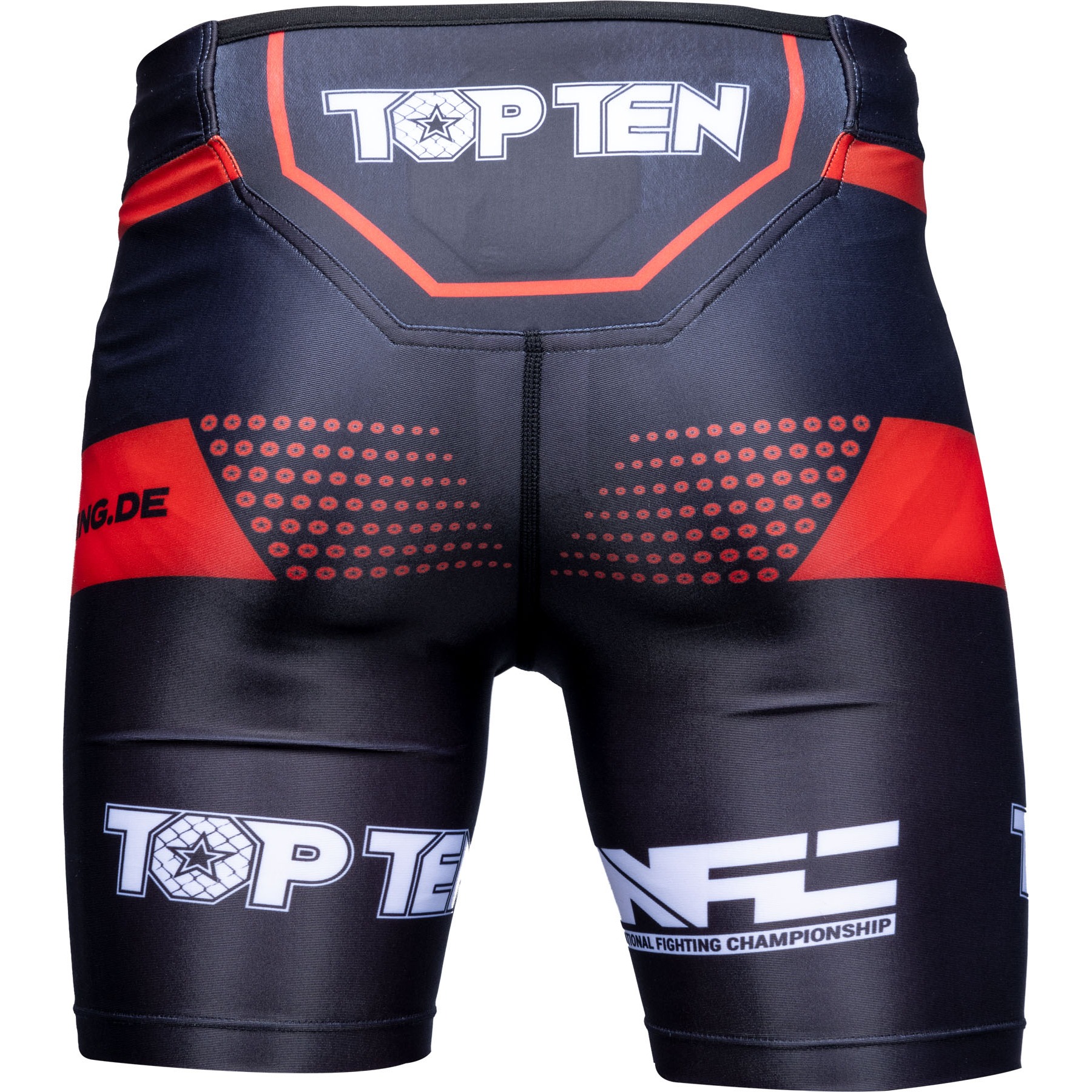 TOP TEN MMA MMA broekjes - NFC - Zwart / Rood TOP TEN MMA MMA broekjes - NFC - Zwart / Rood