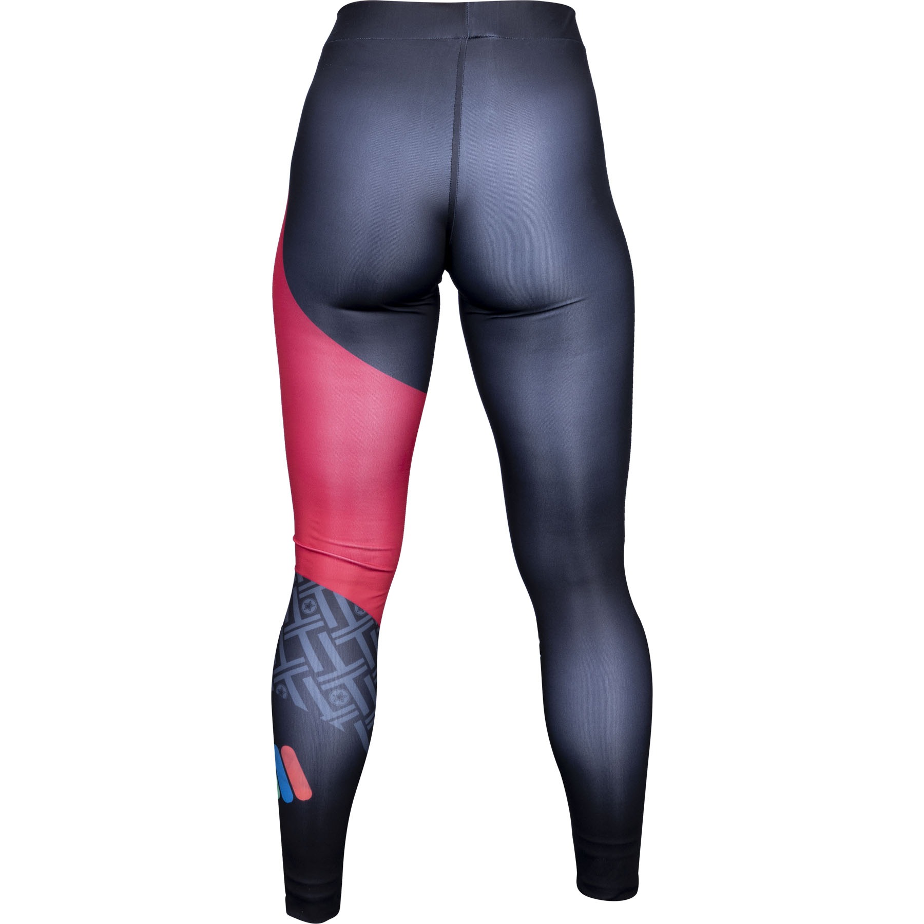 TOP TEN Sportleggings - ITF Color Ray - Zwart / Rood TOP TEN Sportleggings - ITF Color Ray - Zwart / Rood