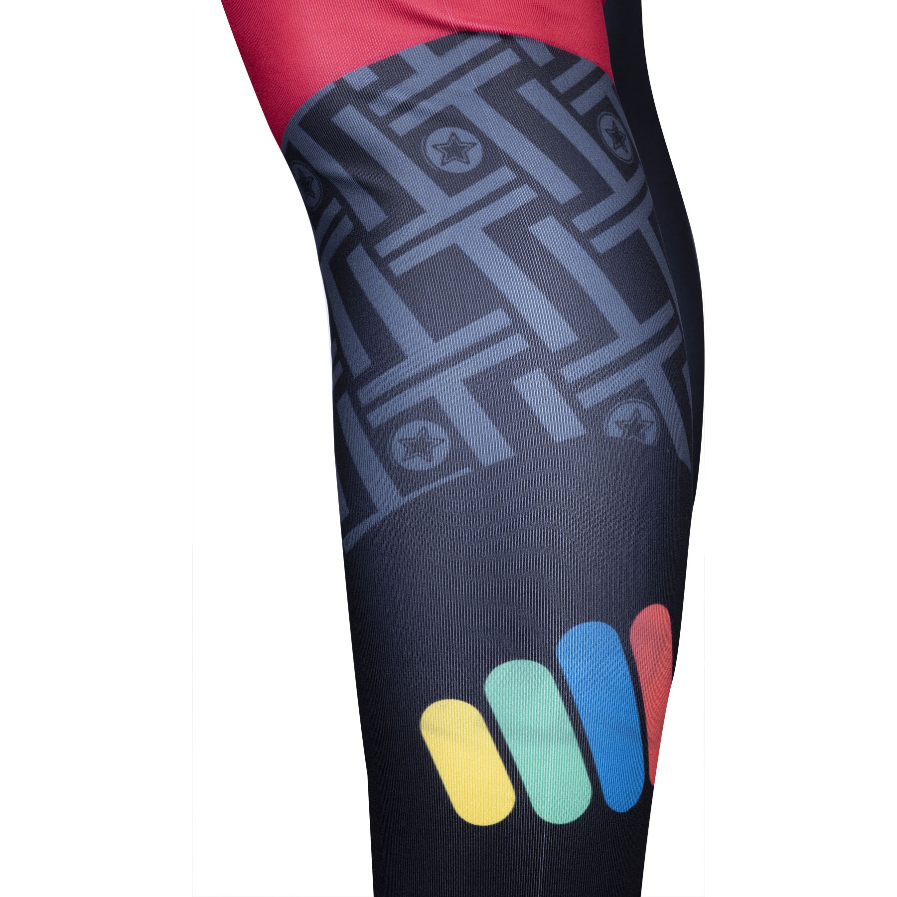 TOP TEN Sportleggings - ITF Color Ray - Zwart / Rood TOP TEN Sportleggings - ITF Color Ray - Zwart / Rood