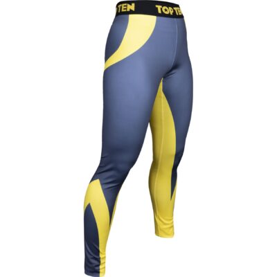 TOP TEN Sportleggings - ITF Color - Grijs / Geel TOP TEN Sportleggings - ITF Color - Grijs / Geel