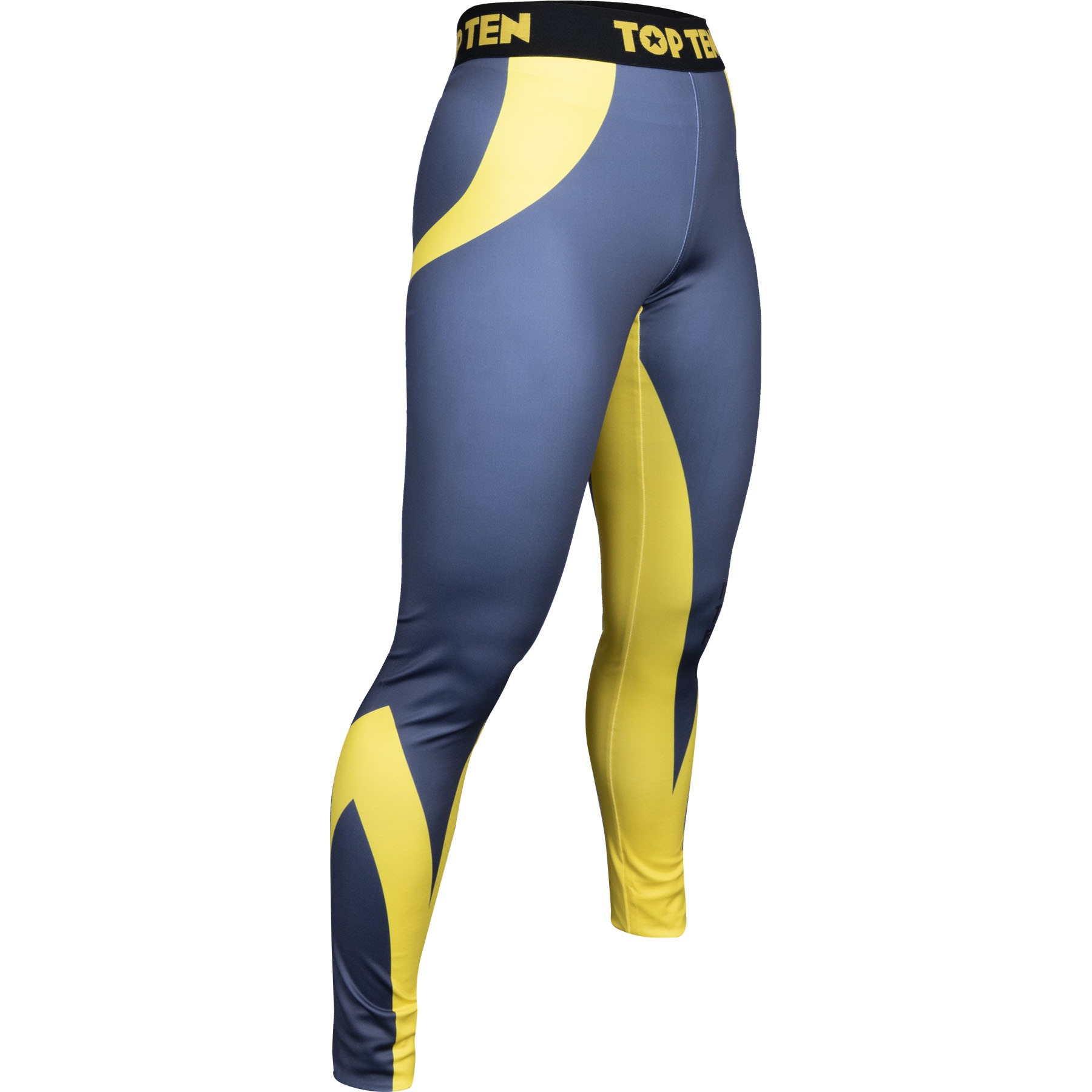 TOP TEN Sportleggings - ITF Color - Grijs / Geel TOP TEN Sportleggings - ITF Color - Grijs / Geel