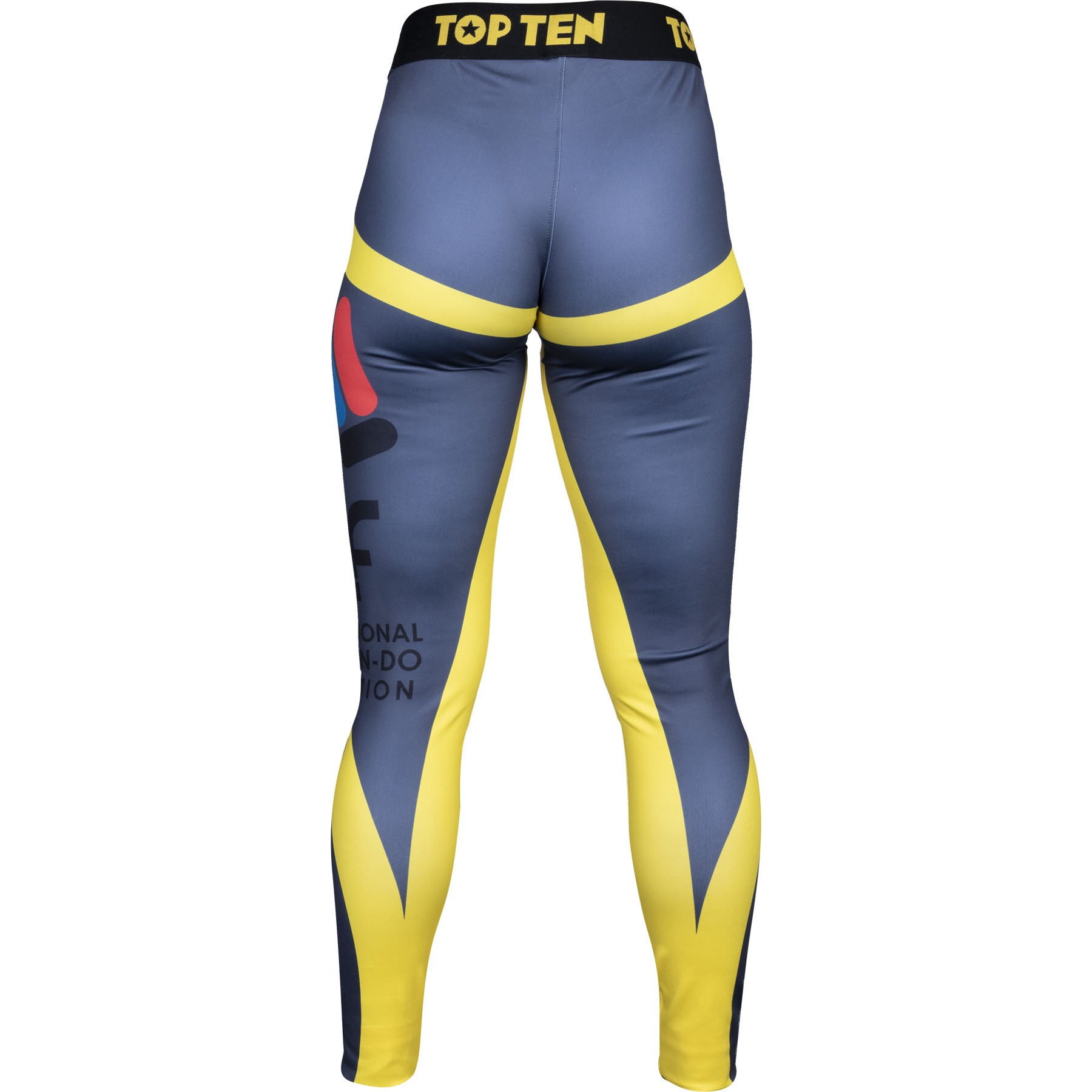 TOP TEN Sportleggings - ITF Color - Grijs / Geel TOP TEN Sportleggings - ITF Color - Grijs / Geel