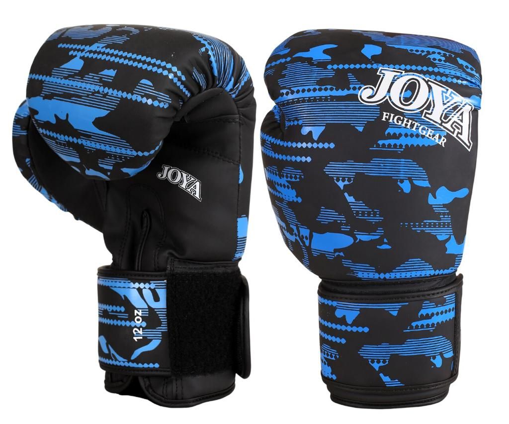 Joya Kinder Camo V2 Kickbokshandschoenen Blauw Joya Kinder Camo V2 Kickbokshandschoenen Blauw