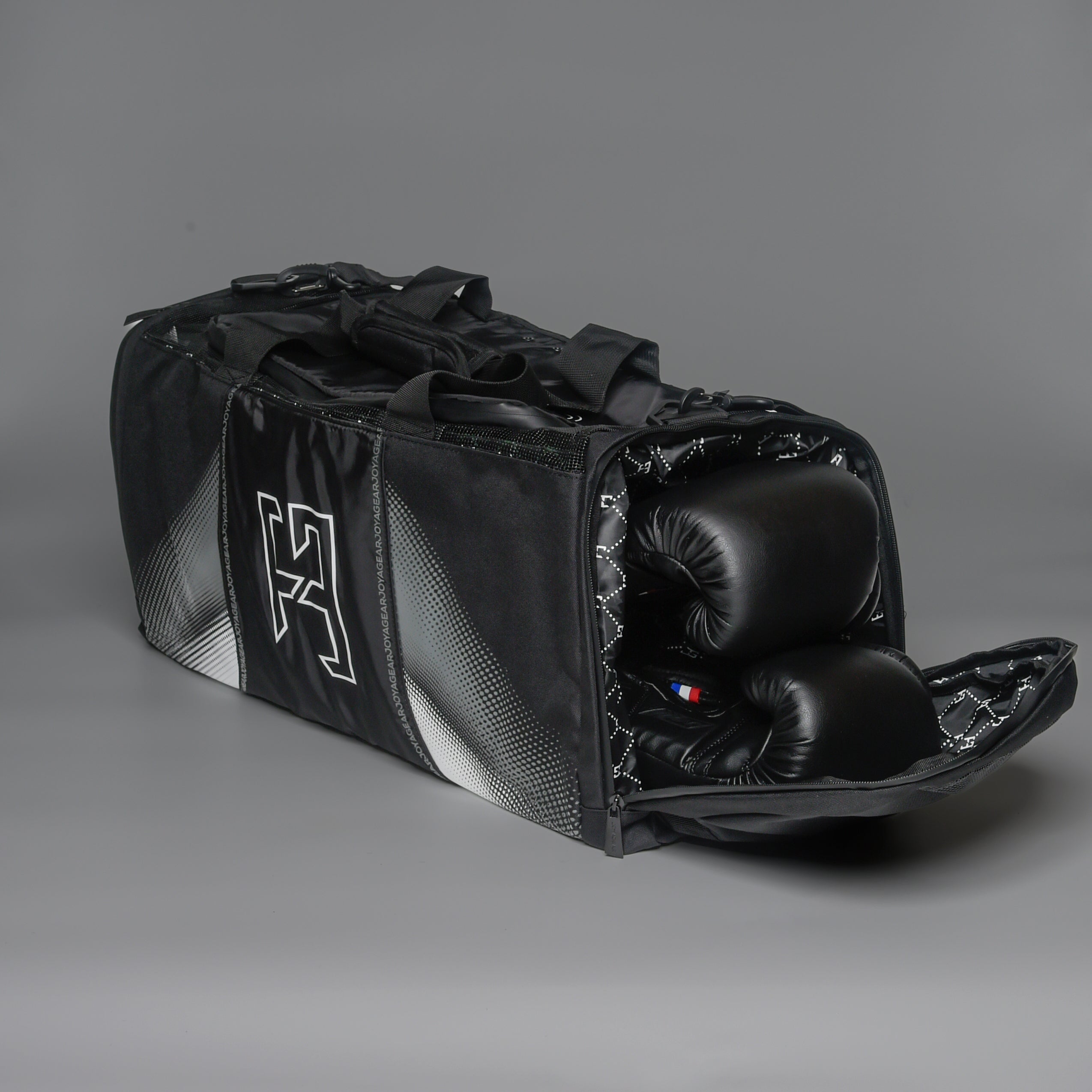Joya Evolution Sporttas Zwart Wit 65x25x32 cm Joya Evolution Sporttas Zwart Wit 65x25x32 cm