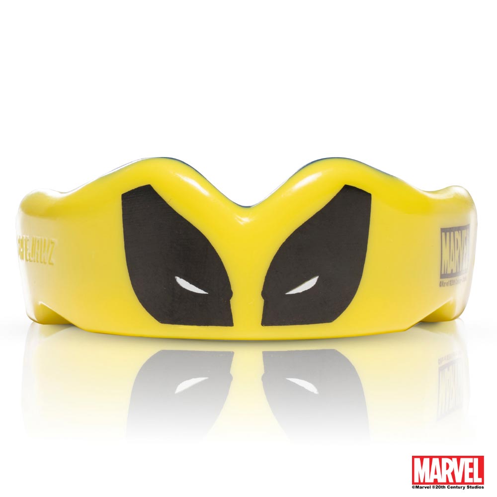 SAFEJAWZ Gebitsbeschermer - Extro Marvel Wolverine - Geel / Blauw - Afbeelding 2