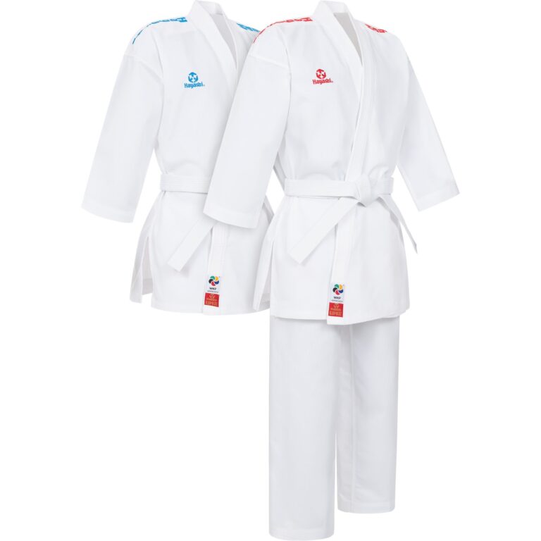 Hayashi Karatepak - Kumite Set - Wit / Rood / Wit / Blauw