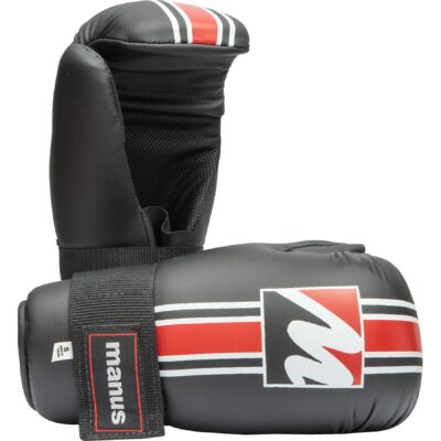 Manus Point Fighting handschoenen - Pointfighter - Zwart / Rood Manus Point Fighting handschoenen - Pointfighter - Zwart / Rood