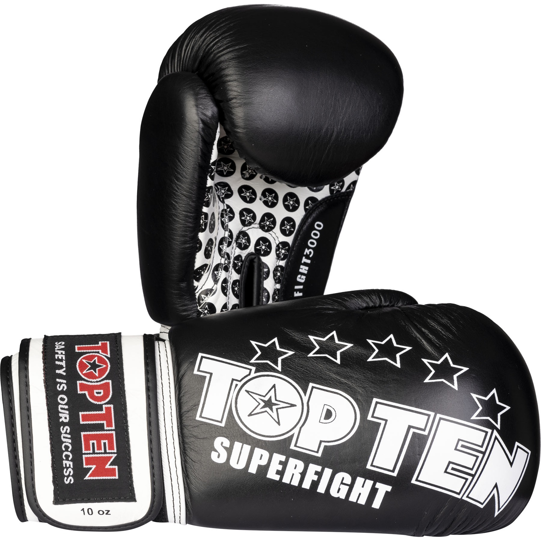 TOP TEN Bokshandschoen - Superfight 3000 - Zwart TOP TEN Bokshandschoen - Superfight 3000 - Zwart