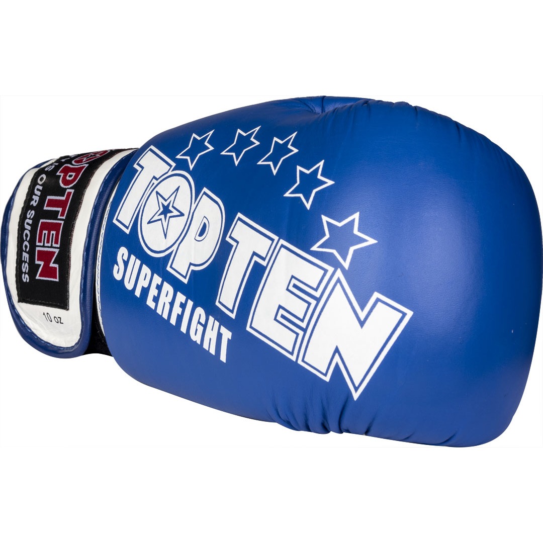 TOP TEN Bokshandschoen - Superfight 3000 - Blauw TOP TEN Bokshandschoen - Superfight 3000 - Blauw