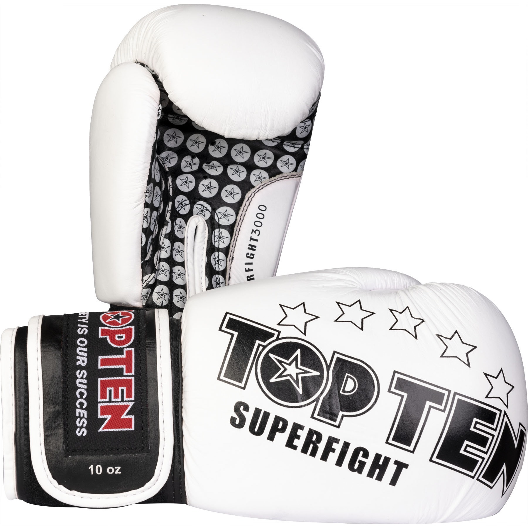 TOP TEN Point Fighting handschoen - Glossy Block - Groen / Wit TOP TEN Point Fighting handschoen - Glossy Block - Groen / Wit