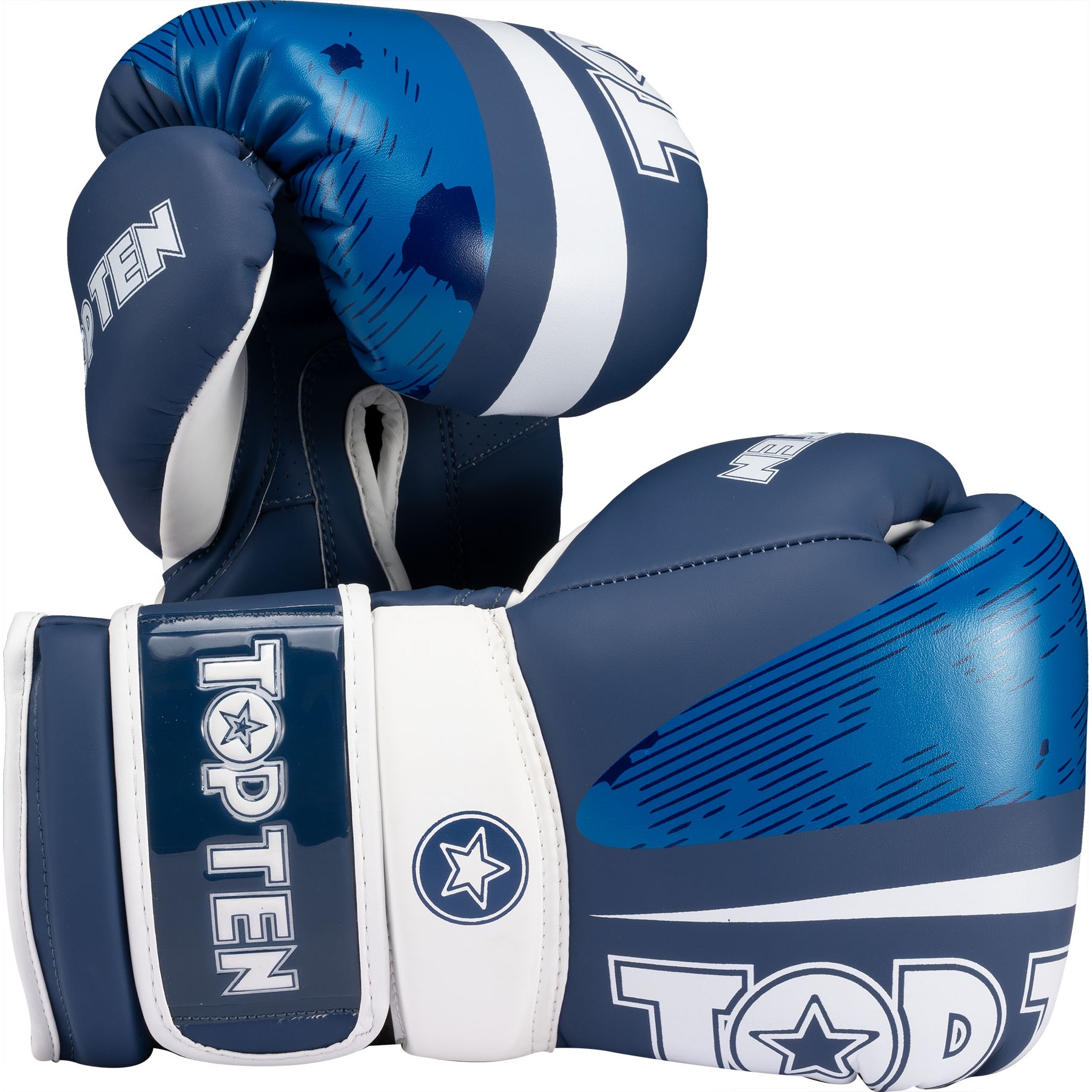TOP TEN Bokshandschoen - WAKO NTB Marks - Blauw TOP TEN Bokshandschoen - WAKO NTB Marks - Blauw
