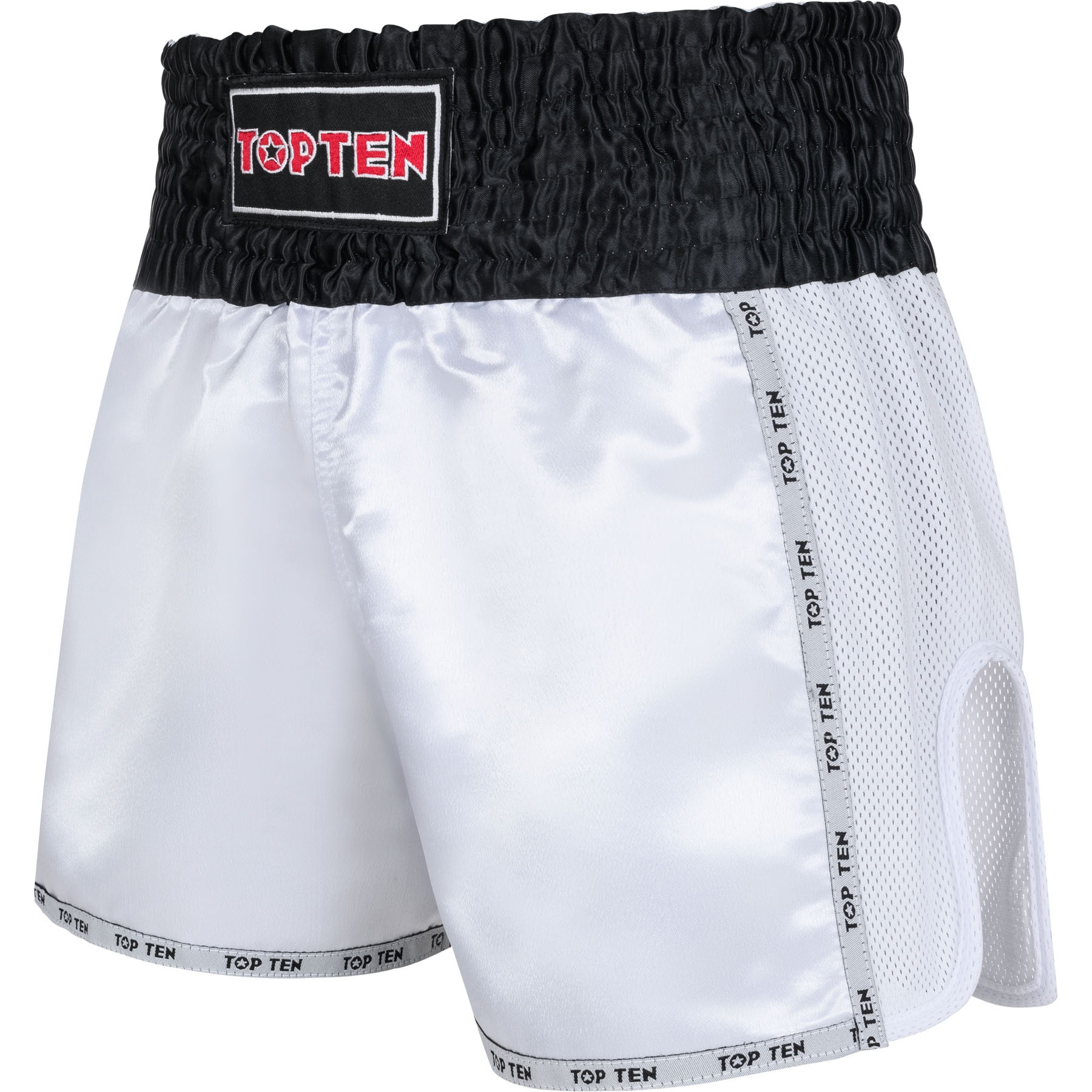 TOP TEN Thaiboks-broekje - KicksOff - Wit TOP TEN Thaiboks-broekje - KicksOff - Wit