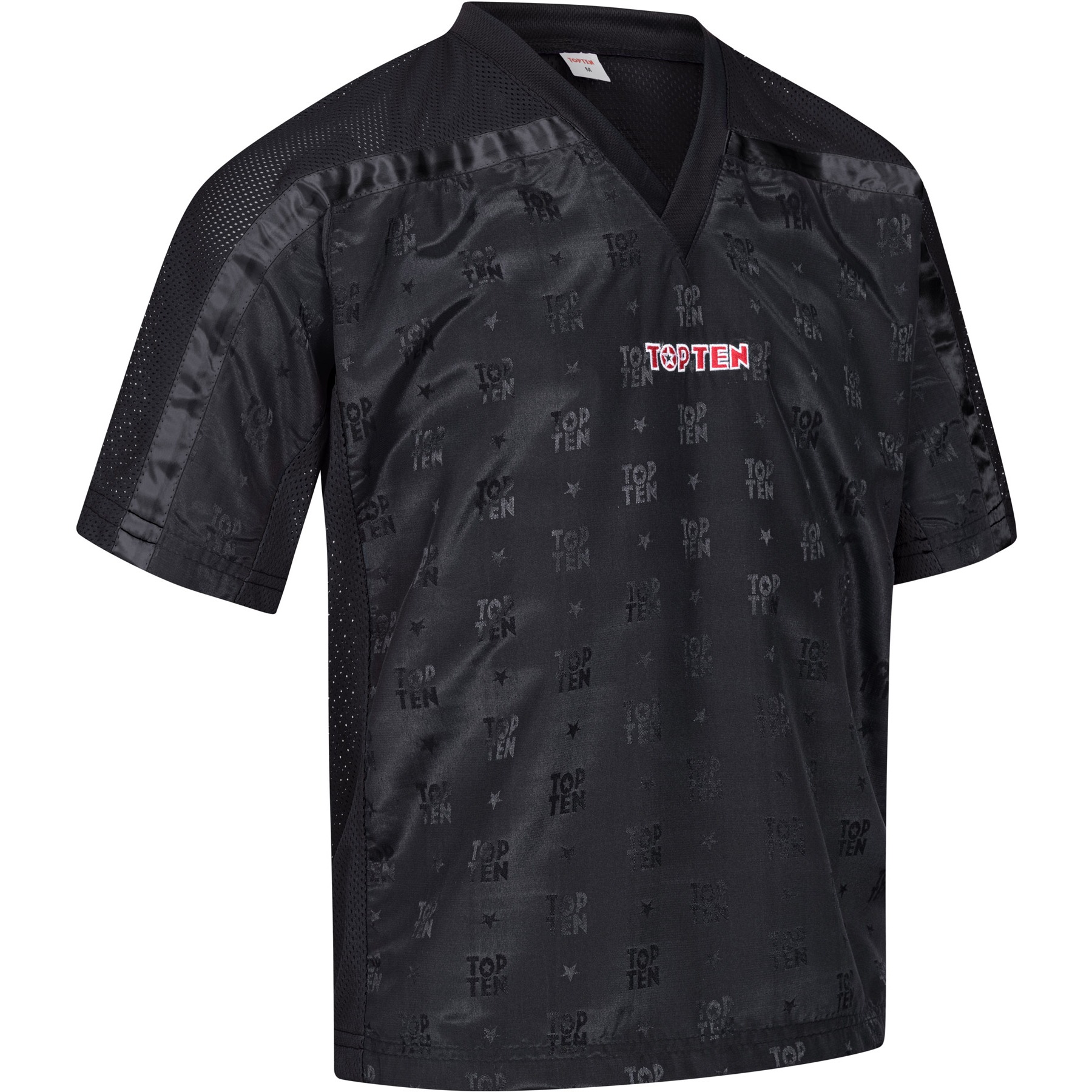 TOP TEN T-shirt - Mesh - Zwart TOP TEN T-shirt - Mesh - Zwart