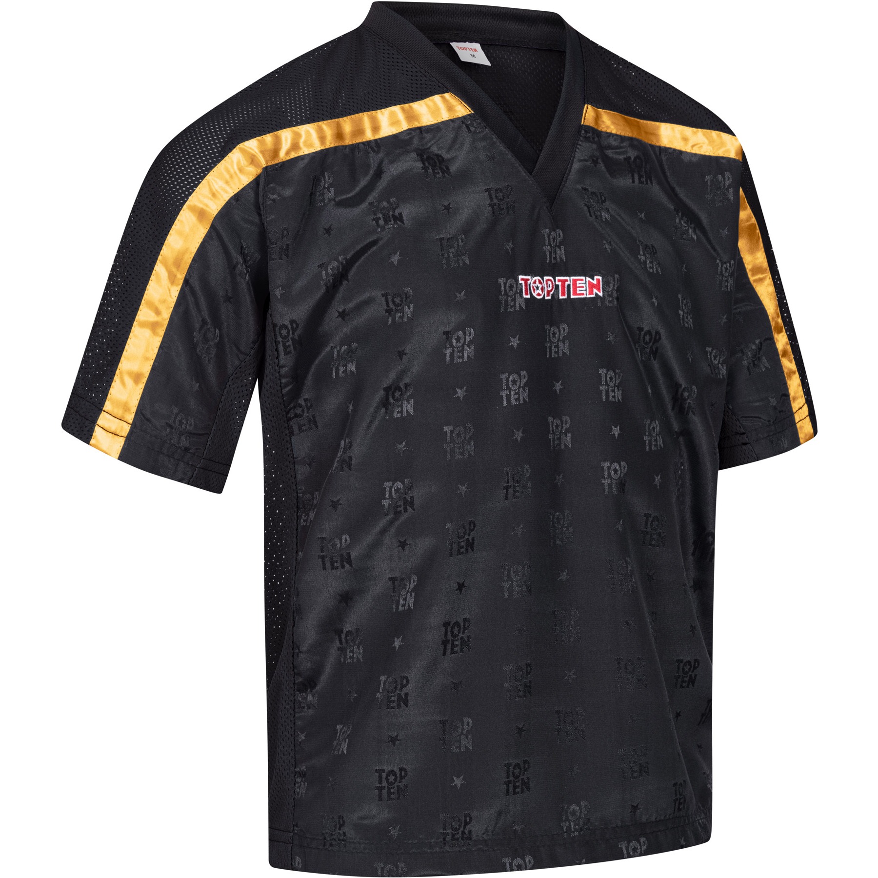 TOP TEN T-shirt - Mesh - Zwart / Goud TOP TEN T-shirt - Mesh - Zwart / Goud