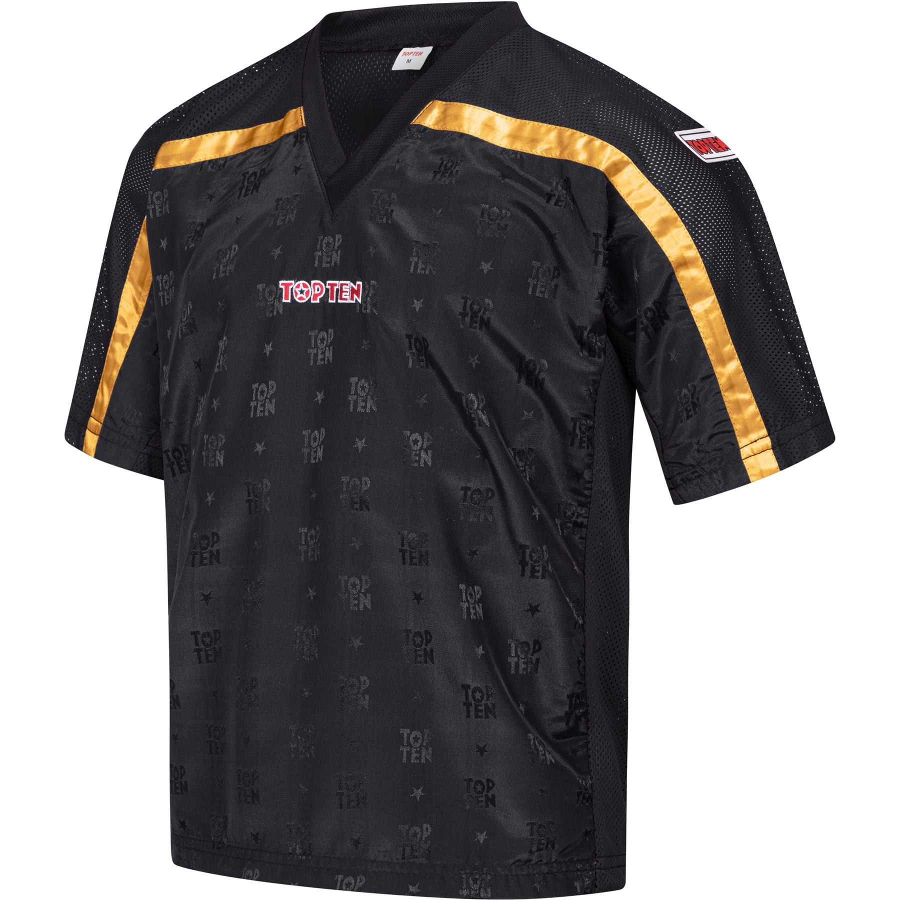 TOP TEN T-shirt - Mesh - Zwart / Goud TOP TEN T-shirt - Mesh - Zwart / Goud
