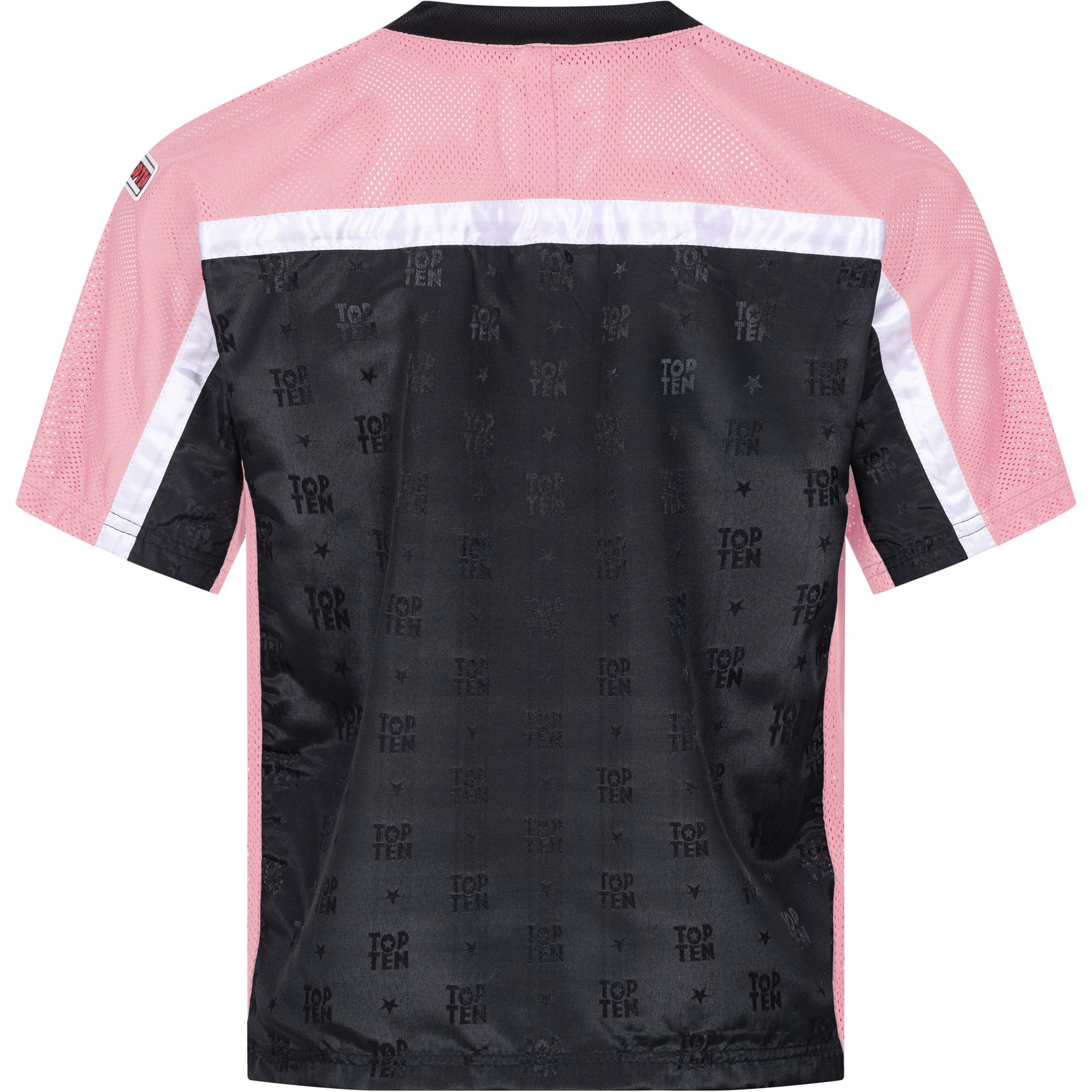 TOP TEN T-shirt - Mesh - Zwart / Roze TOP TEN T-shirt - Mesh - Zwart / Roze