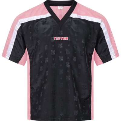 TOP TEN T-shirt - Mesh - Zwart / Roze