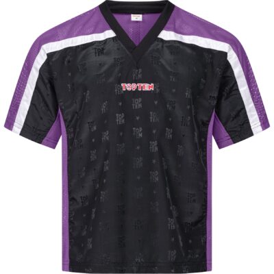 TOP TEN T-shirt - Mesh - Zwart / Paars TOP TEN T-shirt - Mesh - Zwart / Paars