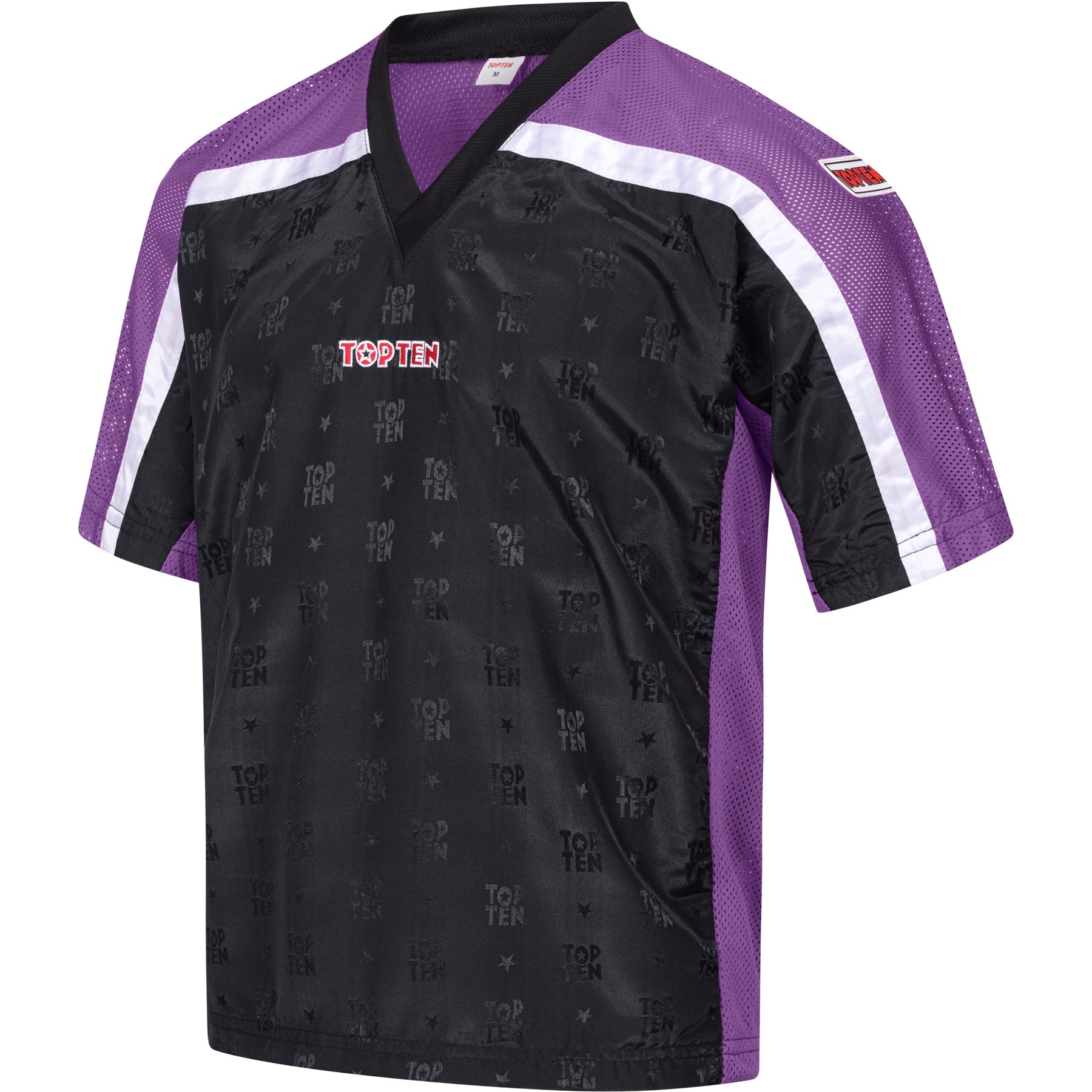 TOP TEN T-shirt - Mesh - Zwart / Paars TOP TEN T-shirt - Mesh - Zwart / Paars