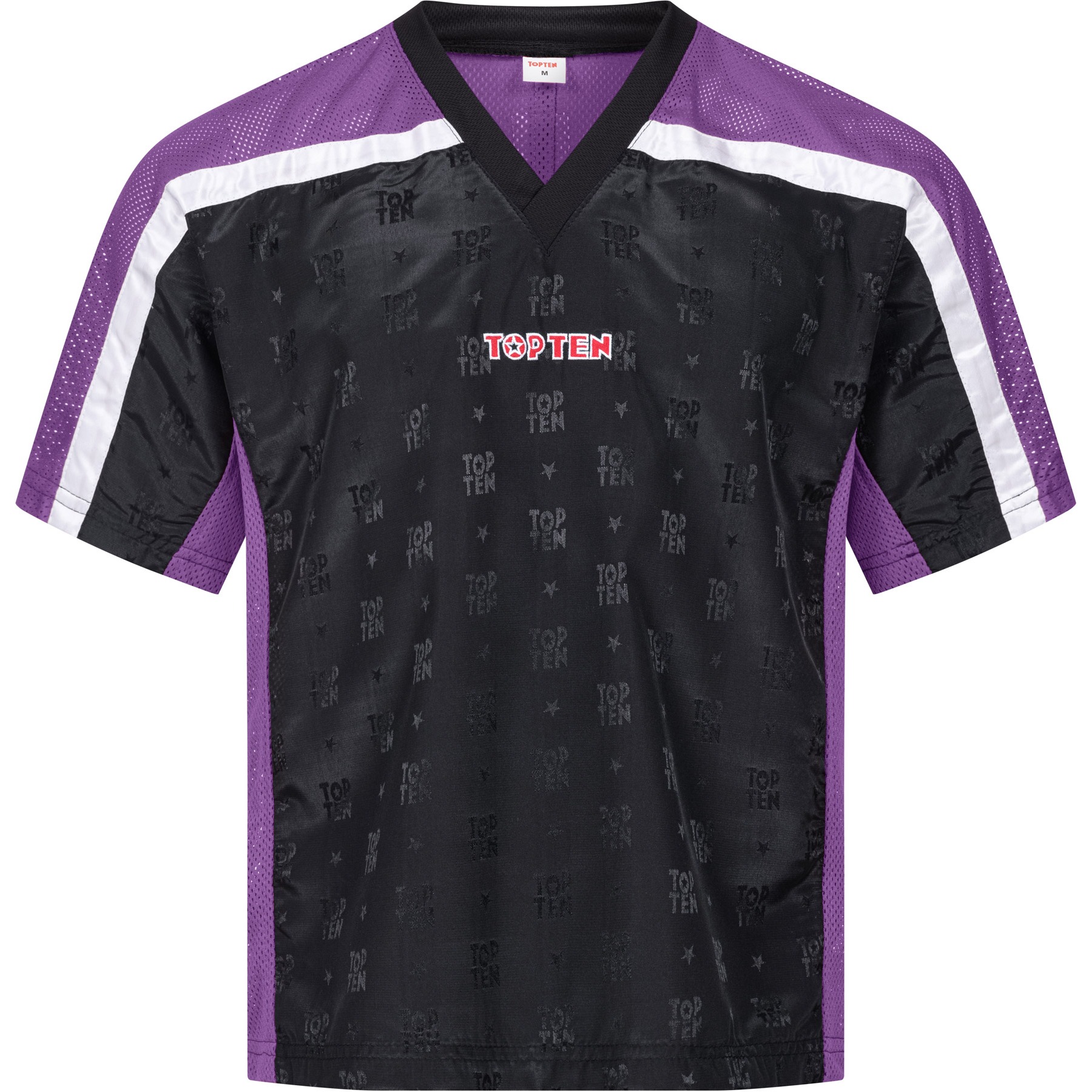TOP TEN T-shirt - Mesh - Zwart / Geel TOP TEN T-shirt - Mesh - Zwart / Geel