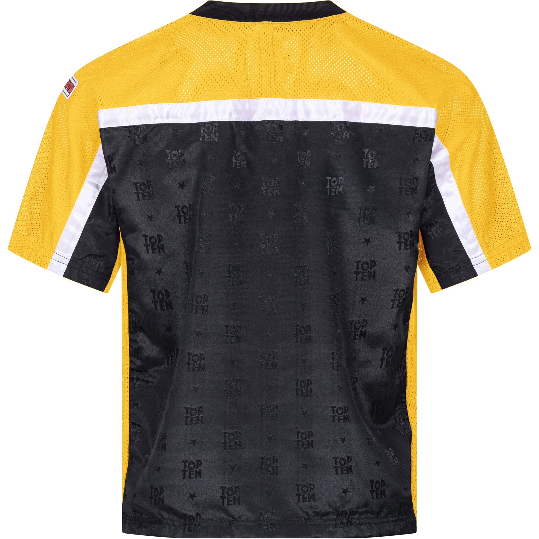 TOP TEN T-shirt - Mesh - Zwart / Geel TOP TEN T-shirt - Mesh - Zwart / Geel