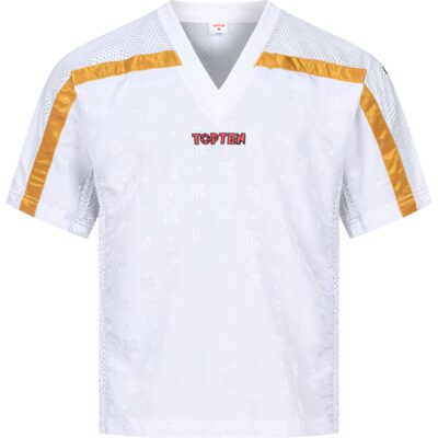 TOP TEN T-shirt - Mesh - Wit / Goud TOP TEN T-shirt - Mesh - Wit / Goud
