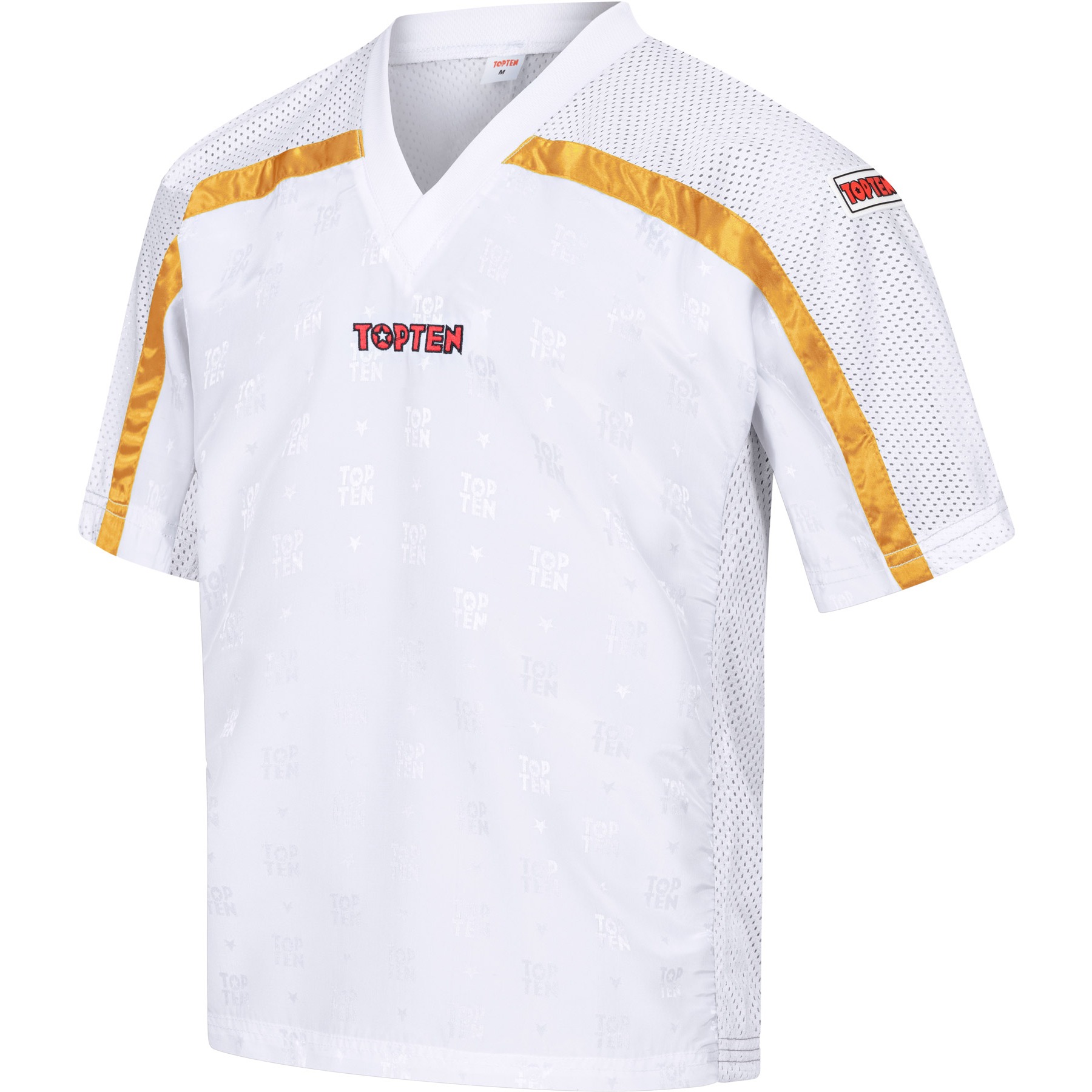 TOP TEN T-shirt - Mesh - Wit / Goud TOP TEN T-shirt - Mesh - Wit / Goud
