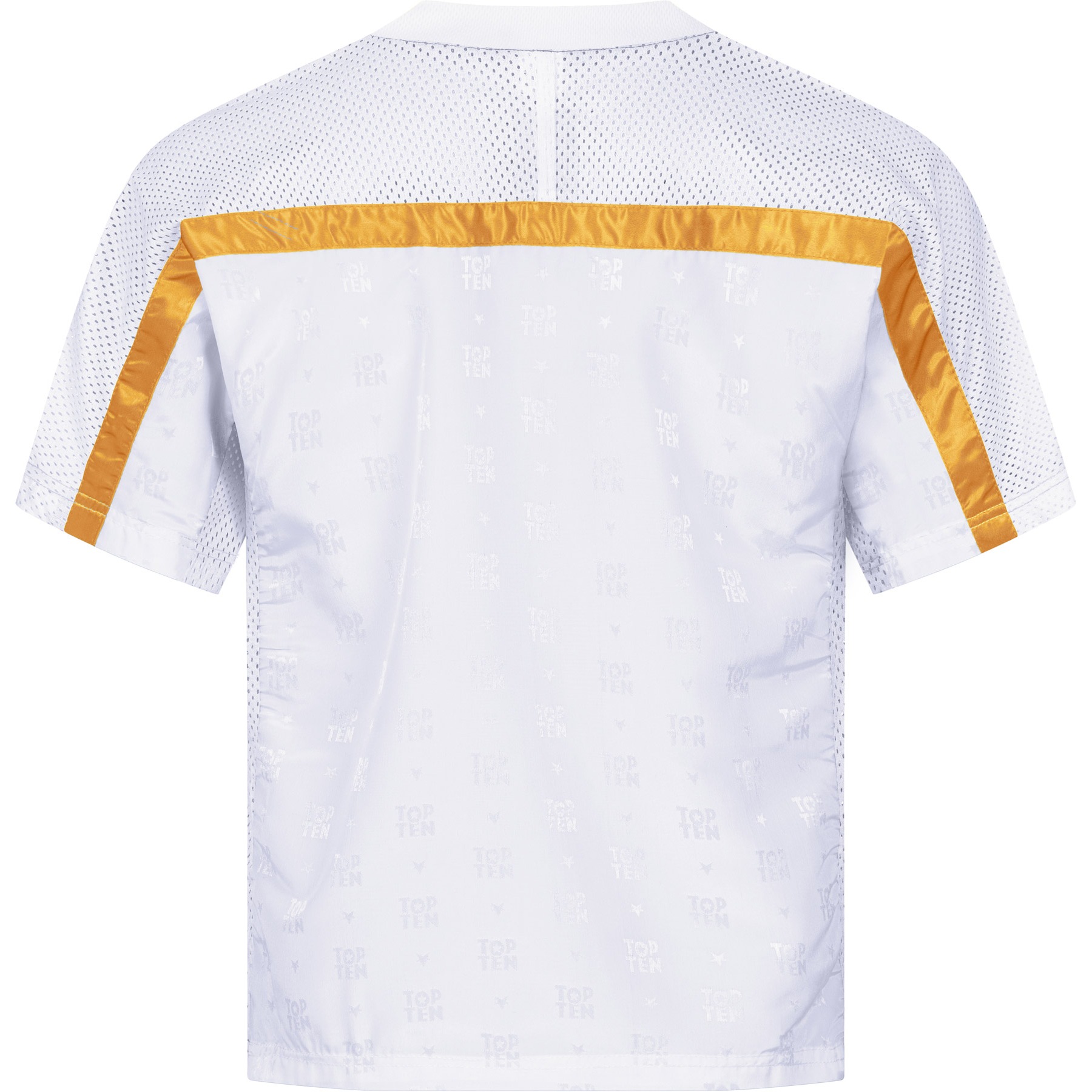 TOP TEN T-shirt - Mesh - Wit / Goud TOP TEN T-shirt - Mesh - Wit / Goud