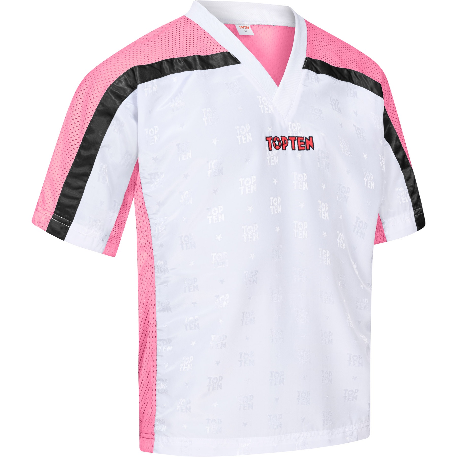 TOP TEN T-shirt - Mesh - Wit / Roze TOP TEN T-shirt - Mesh - Wit / Roze