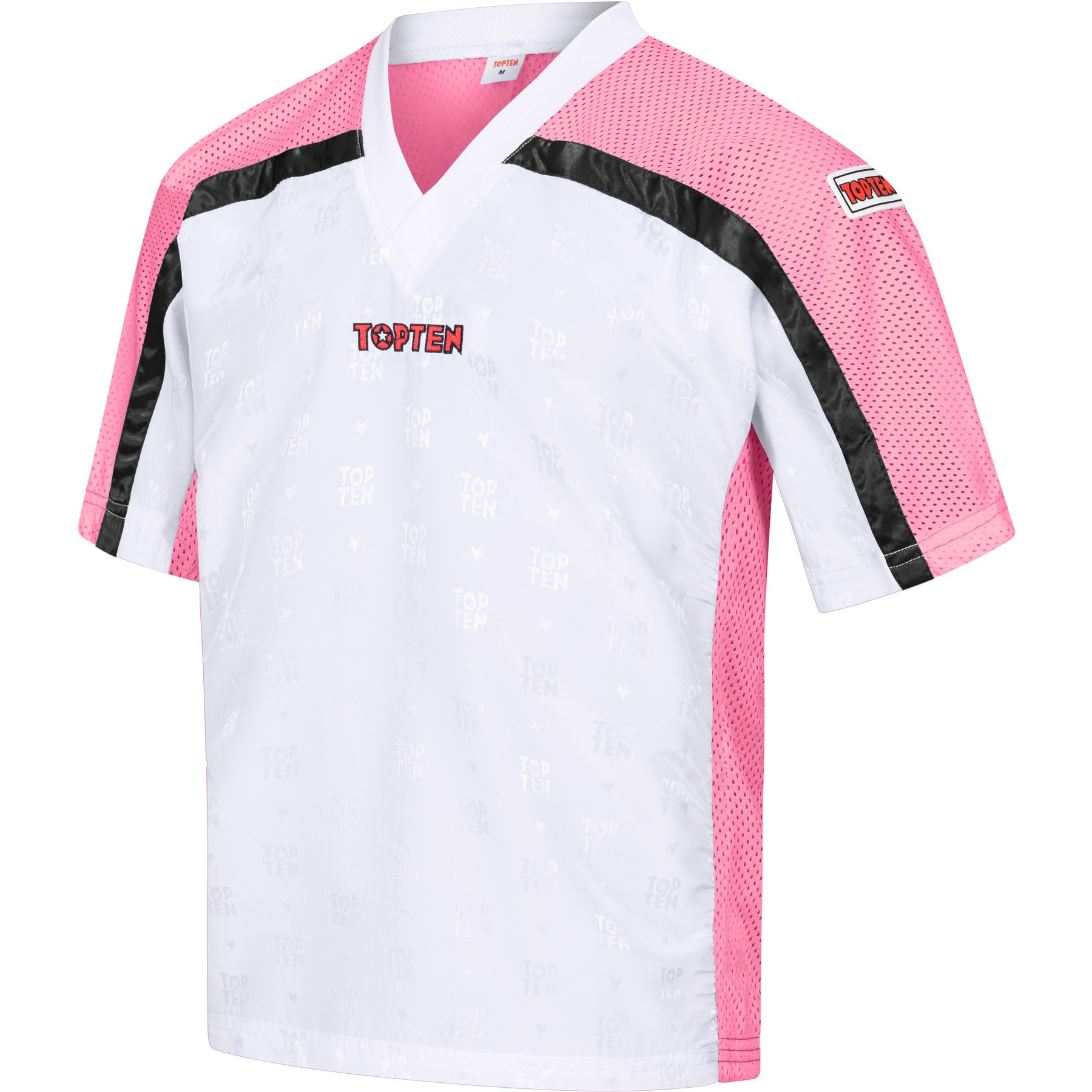 TOP TEN T-shirt - Mesh - Wit / Roze TOP TEN T-shirt - Mesh - Wit / Roze