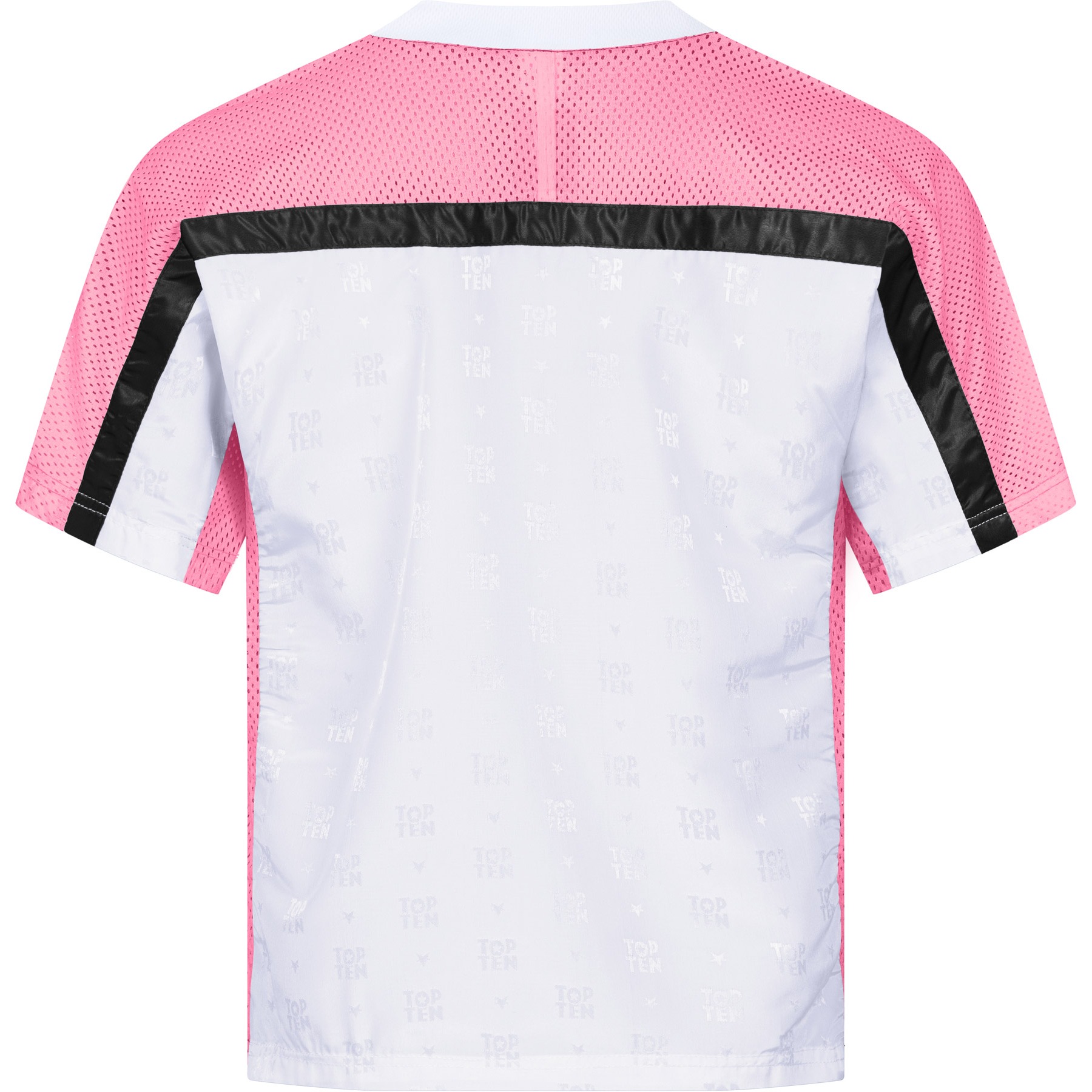 TOP TEN T-shirt - Mesh - Wit / Roze TOP TEN T-shirt - Mesh - Wit / Roze