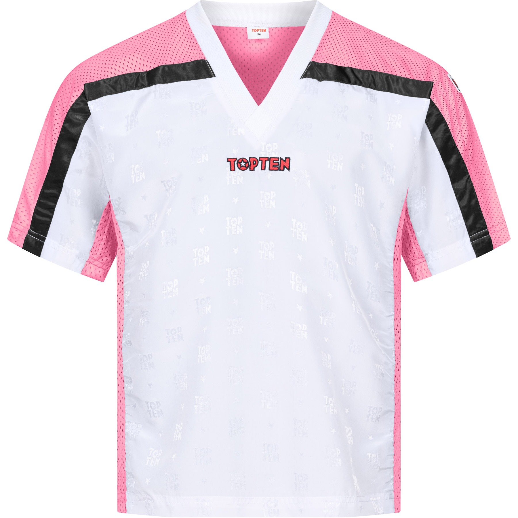 TOP TEN T-shirt - Mesh - Wit / Roze TOP TEN T-shirt - Mesh - Wit / Roze