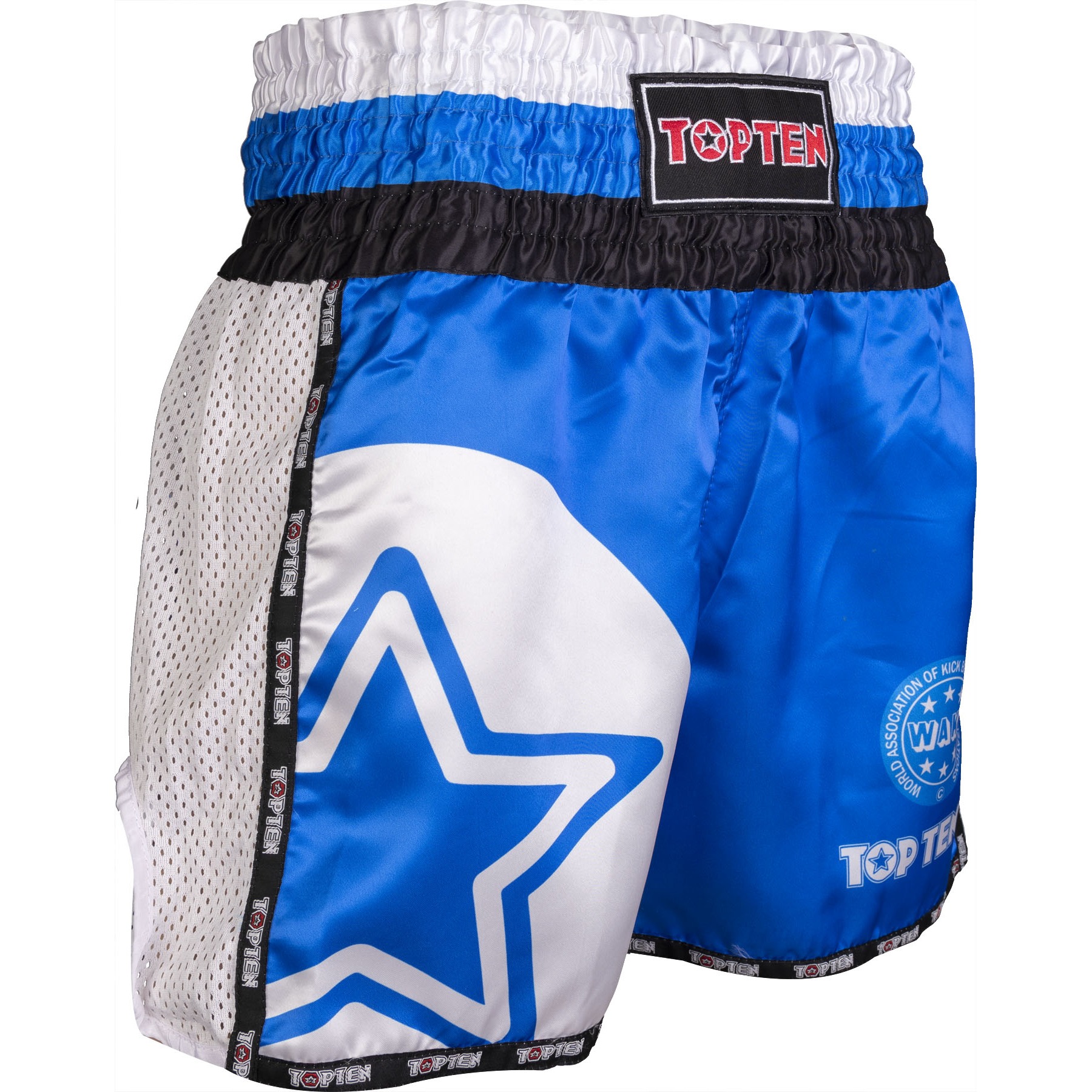 TOP TEN Kickboks-broekje - WAKO Star - Blauw TOP TEN Kickboks-broekje - WAKO Star - Blauw