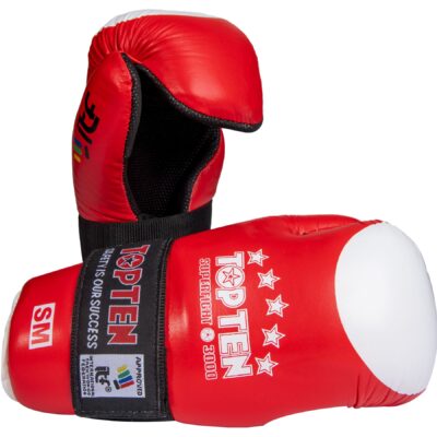 TOP TEN Point Fighting handschoenen - ITF Superfight 3000 - Rood