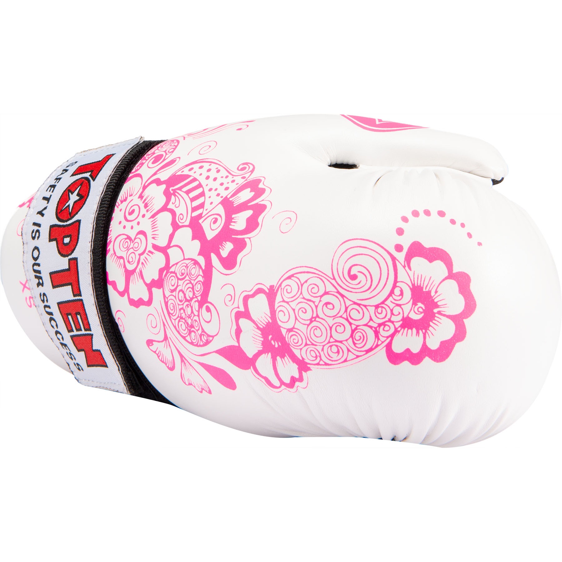 TOP TEN Point Fighting handschoenen - Flowers - Wit / Roze TOP TEN Point Fighting handschoenen - Flowers - Wit / Roze