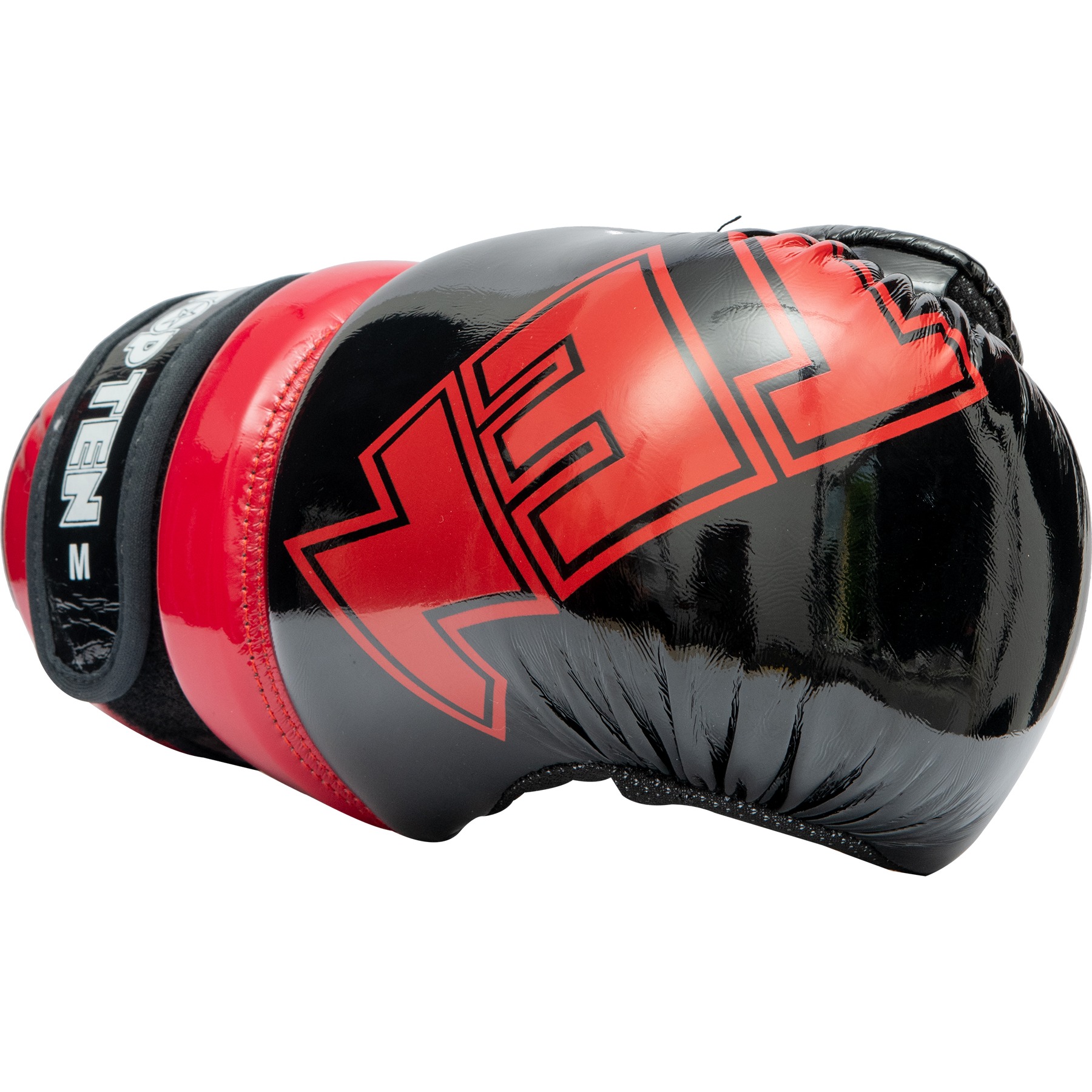 TOP TEN Point Fighting-handschoen - Glossy Block - Zwart / Rood TOP TEN Point Fighting-handschoen - Glossy Block - Zwart / Rood