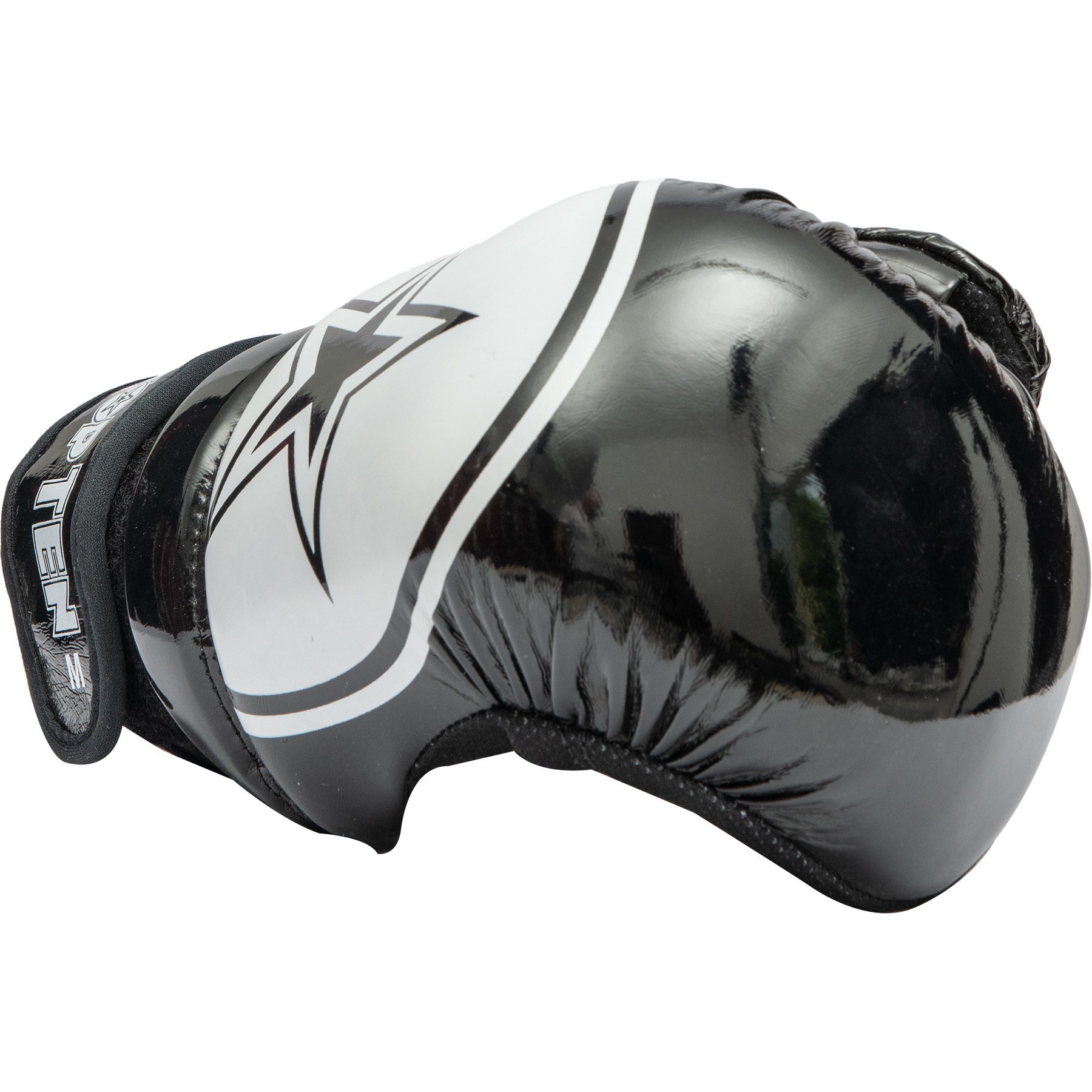 TOP TEN Point Fighting handschoenen - Glossy Block Star - Zwart / Wit TOP TEN Point Fighting handschoenen - Glossy Block Star - Zwart / Wit