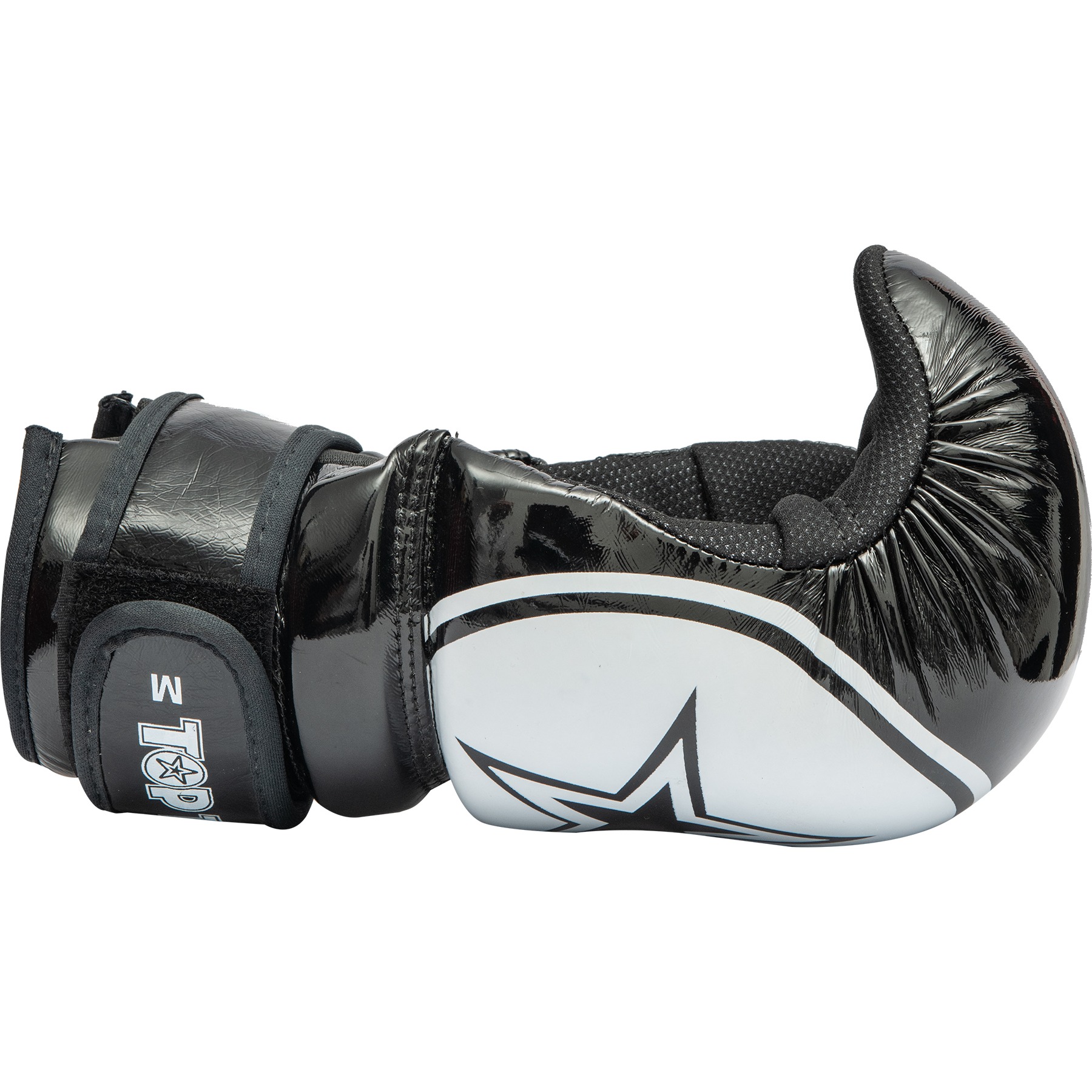 TOP TEN Point Fighting handschoenen - Glossy Block Star - Zwart / Wit TOP TEN Point Fighting handschoenen - Glossy Block Star - Zwart / Wit