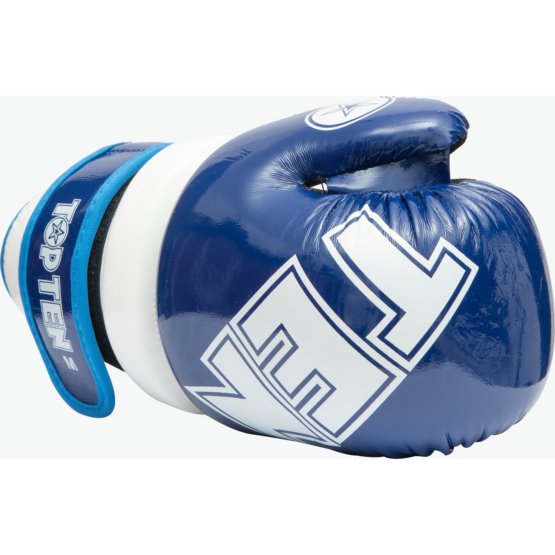 TOP TEN Point Fighting-handschoen - Glossy Block - Blauw / Wit TOP TEN Point Fighting-handschoen - Glossy Block - Blauw / Wit