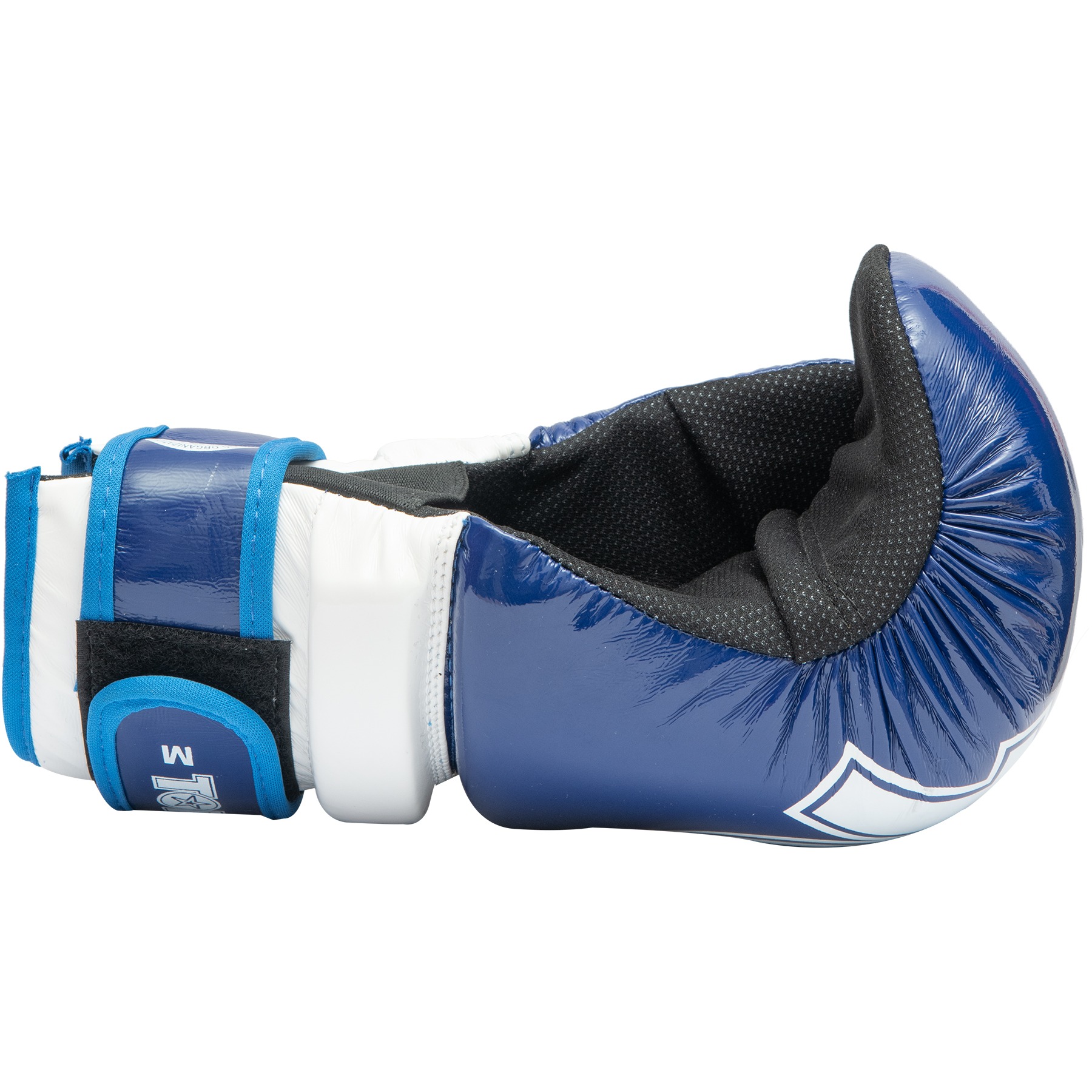 TOP TEN Point Fighting-handschoen - Glossy Block - Blauw / Wit TOP TEN Point Fighting-handschoen - Glossy Block - Blauw / Wit