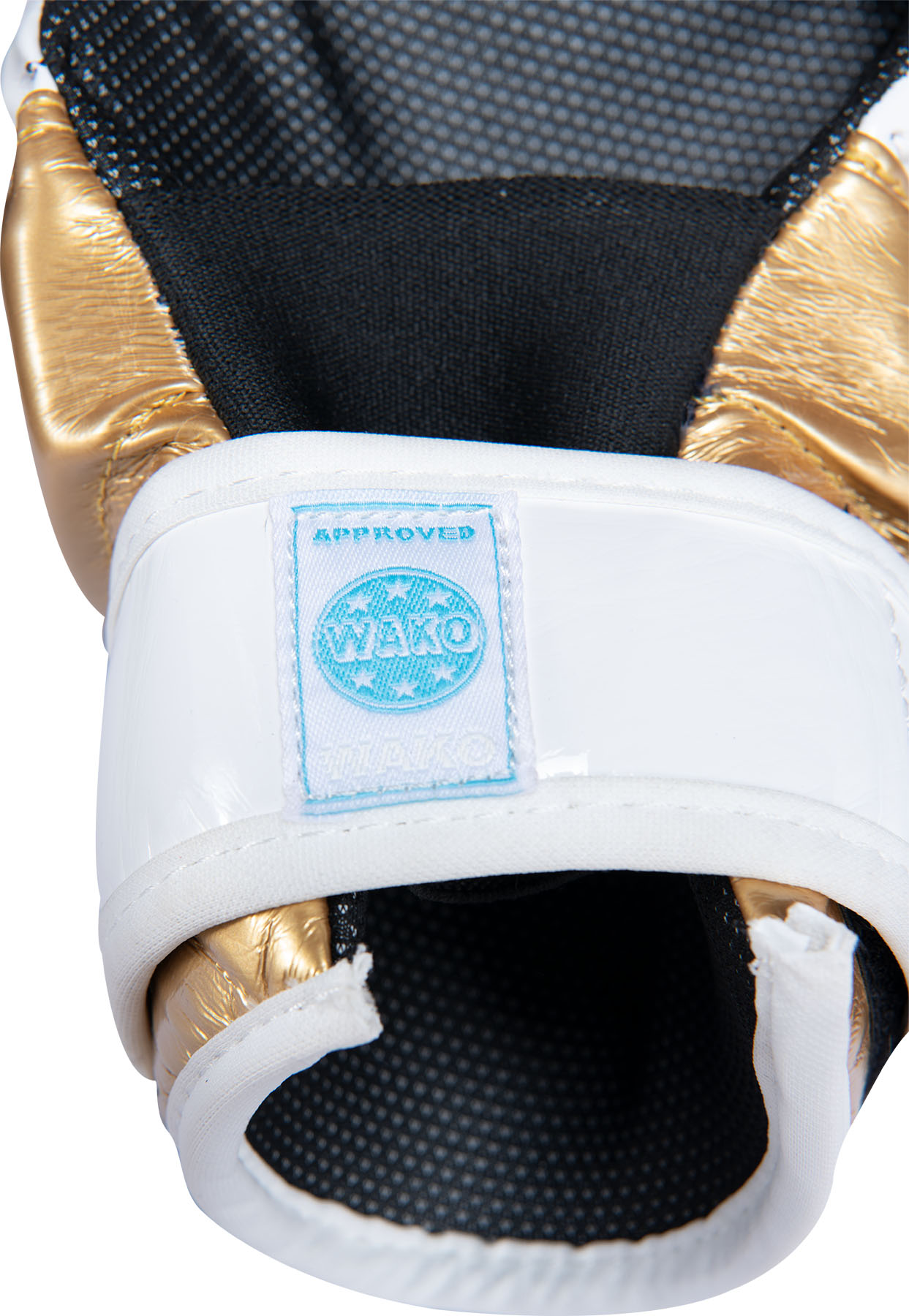 TOP TEN Point Fighting handschoen - Glossy Block - Wit / Goud TOP TEN Point Fighting handschoen - Glossy Block - Wit / Goud