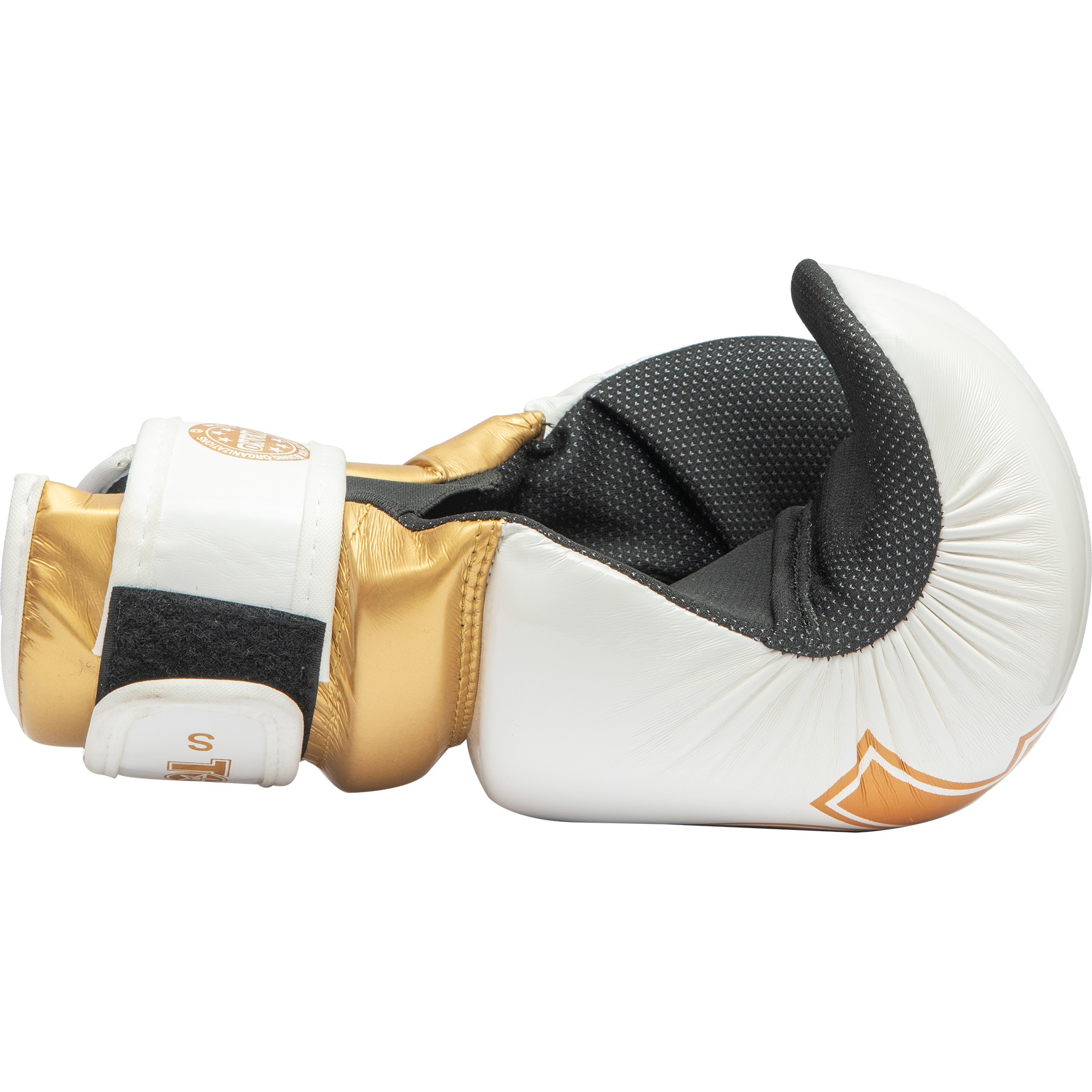 TOP TEN Point Fighting handschoen - Glossy Block - Wit / Goud TOP TEN Point Fighting handschoen - Glossy Block - Wit / Goud