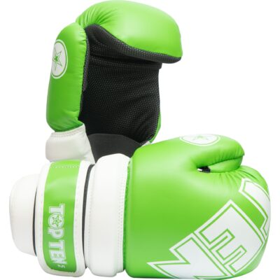TOP TEN Point Fighting handschoen - Glossy Block - Groen / Wit