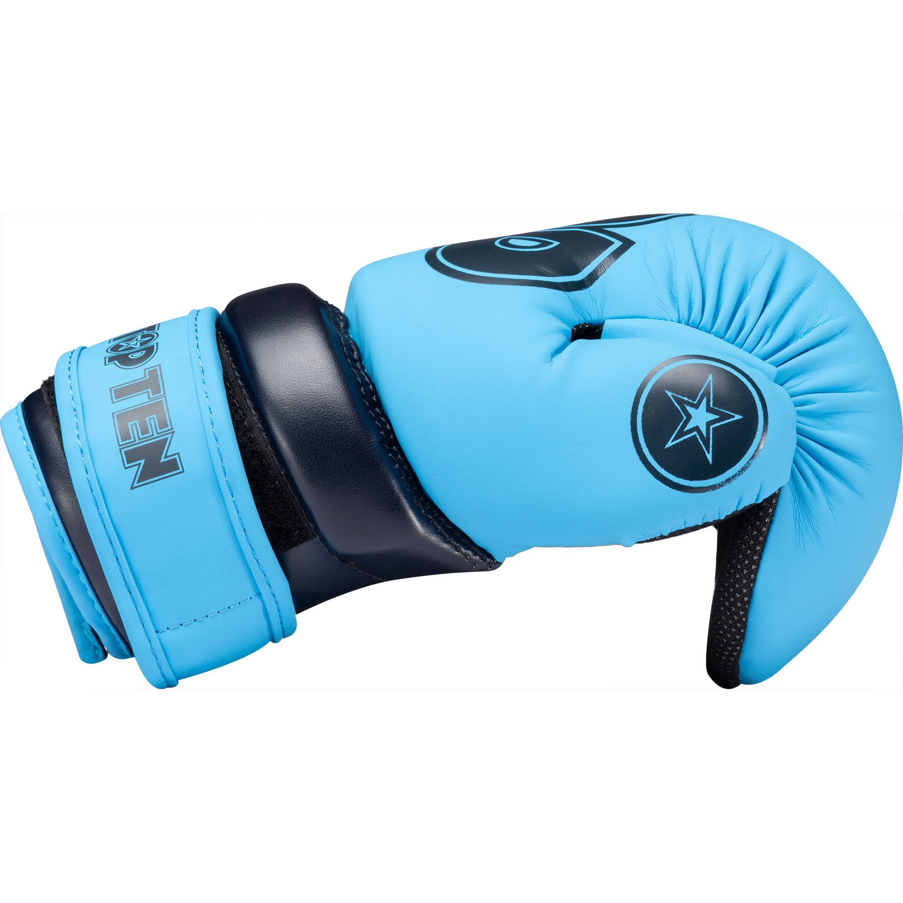 TOP TEN Point Fighting-handschoen - Glossy Block - Blauw TOP TEN Point Fighting-handschoen - Glossy Block - Blauw