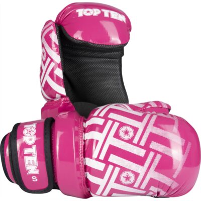 TOP TEN Point Fighting handschoen - Glossy Block PRISM - Roze TOP TEN Point Fighting handschoen - Glossy Block PRISM - Roze