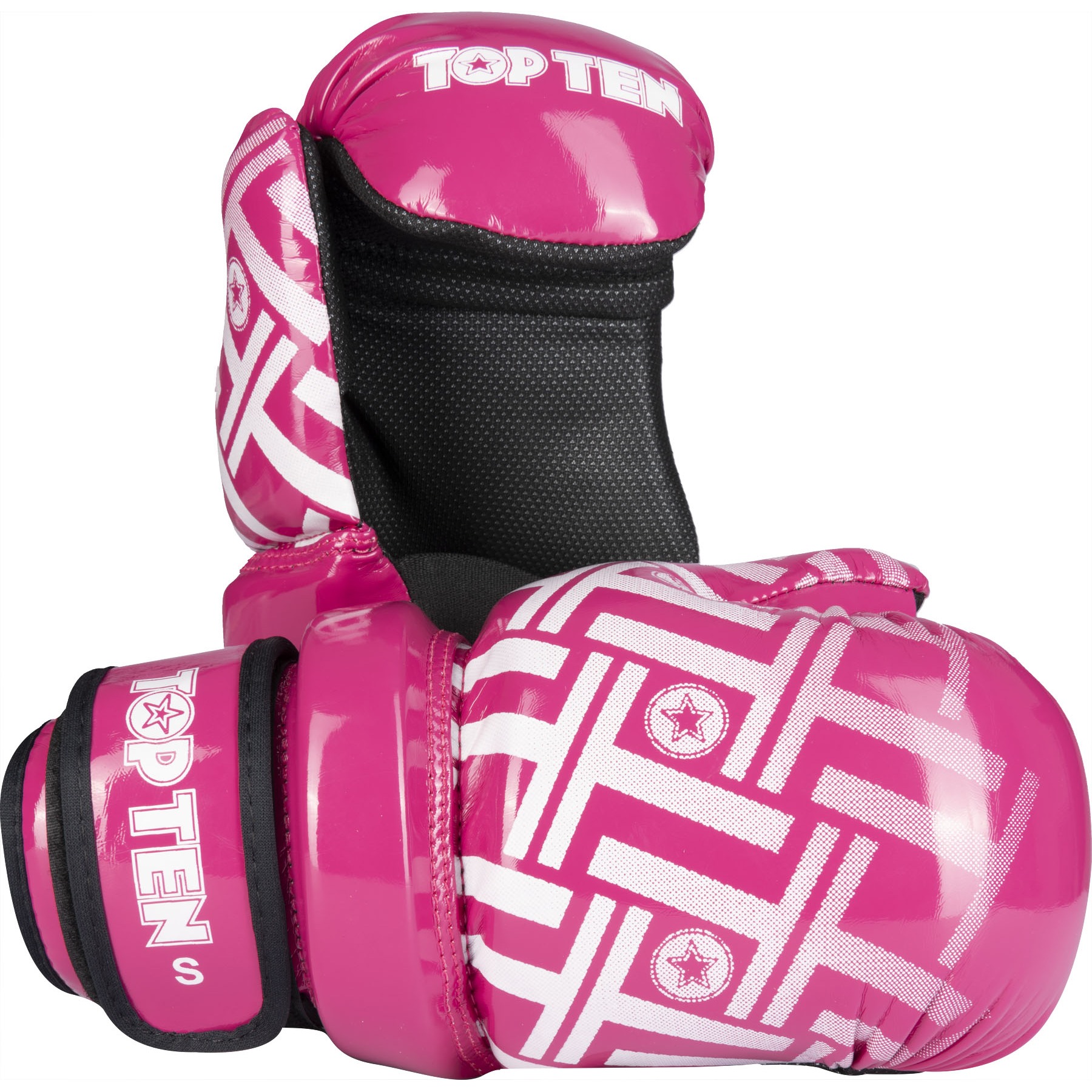 TOP TEN Point Fighting handschoen - Glossy Block PRISM - Roze TOP TEN Point Fighting handschoen - Glossy Block PRISM - Roze