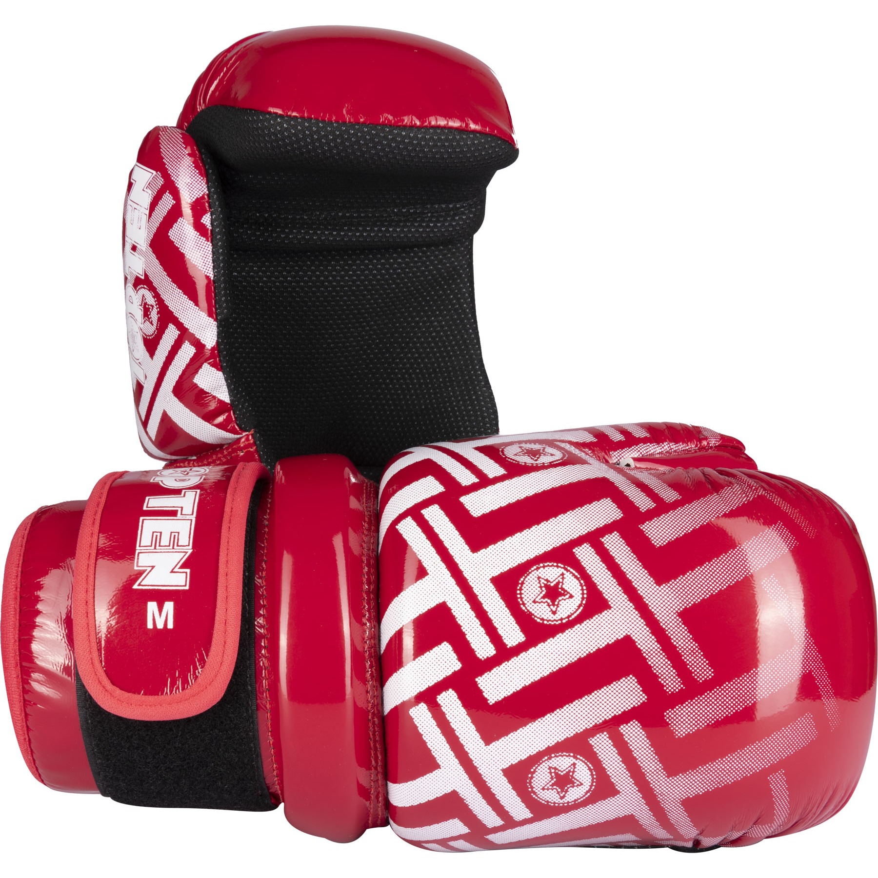 TOP TEN Point Fighting handschoen - Glossy Block PRISM - Rood TOP TEN Point Fighting handschoen - Glossy Block PRISM - Rood