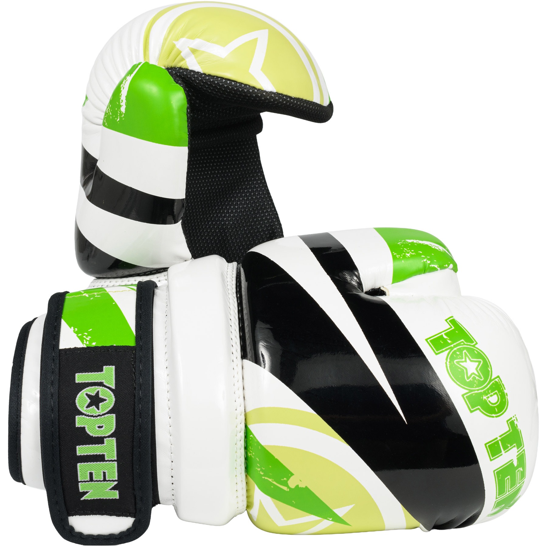 TOP TEN Point Fighting handschoen - Urban Arts - Groen / Wit TOP TEN Point Fighting handschoen - Urban Arts - Groen / Wit
